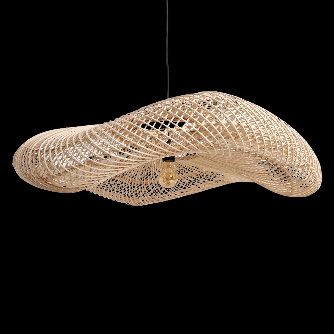 Hanglamp Wave rotan XXL