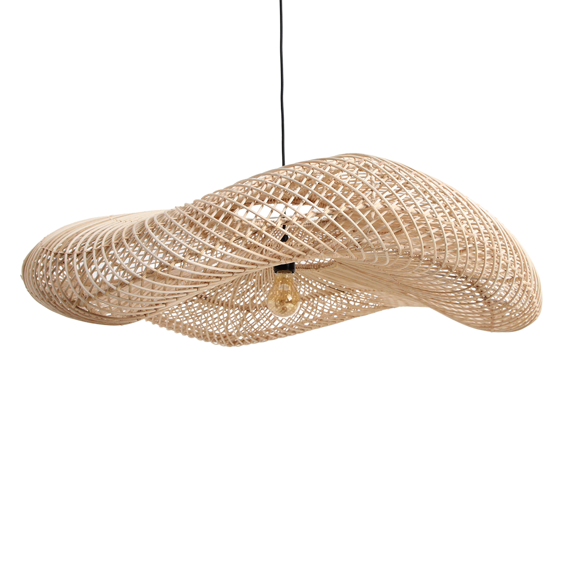 Hanglamp Wave rotan XXL by Raw Materials Amsterdam