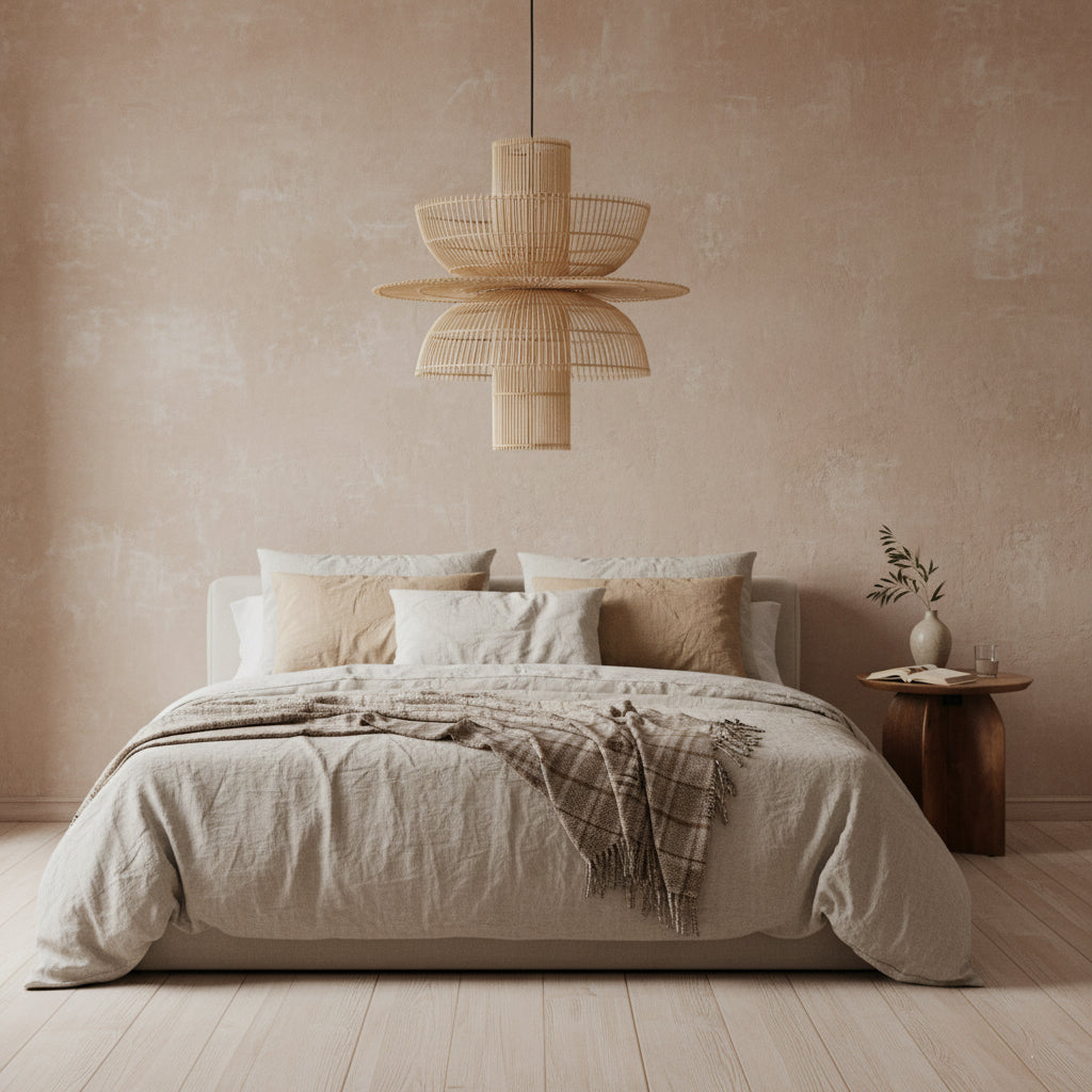 Hanglamp Saturn rotan by Raw Materials Amsterdam