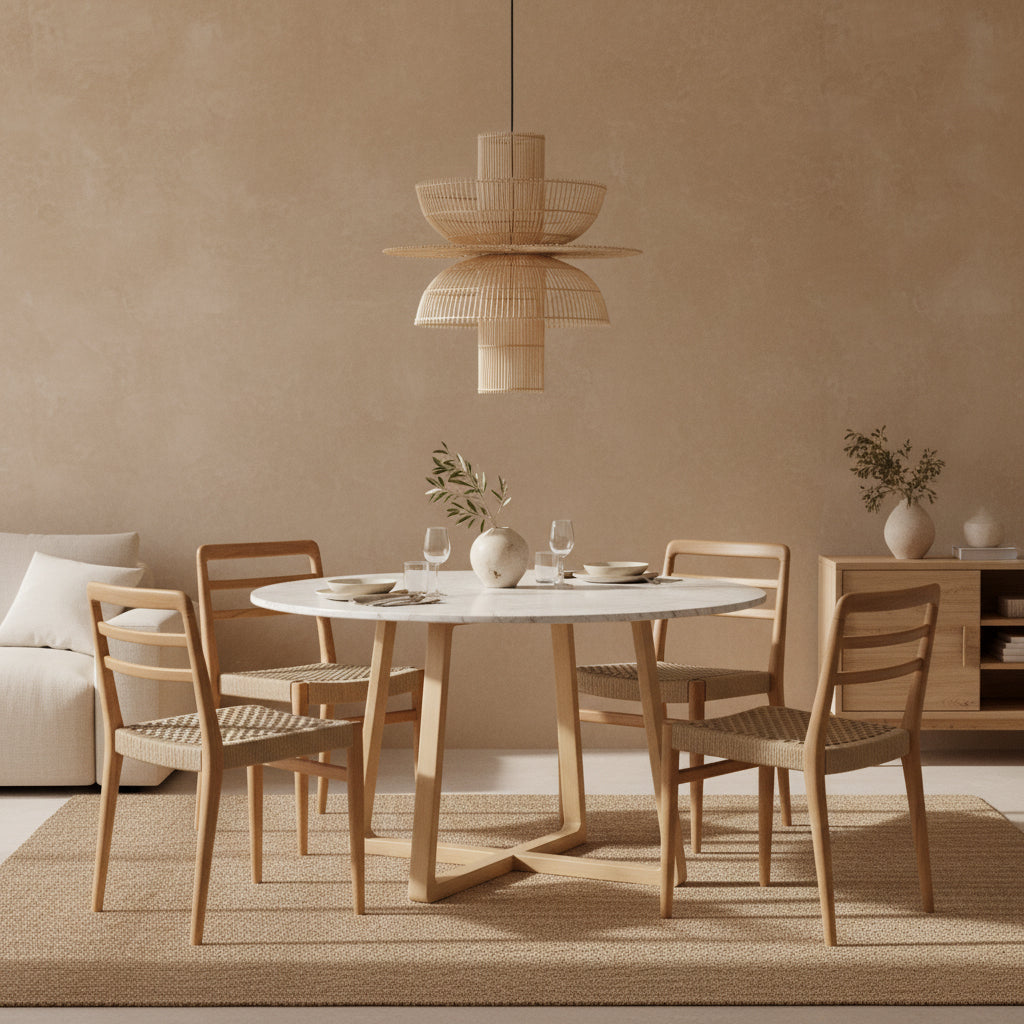 Hanglamp Saturn rotan by Raw Materials Amsterdam