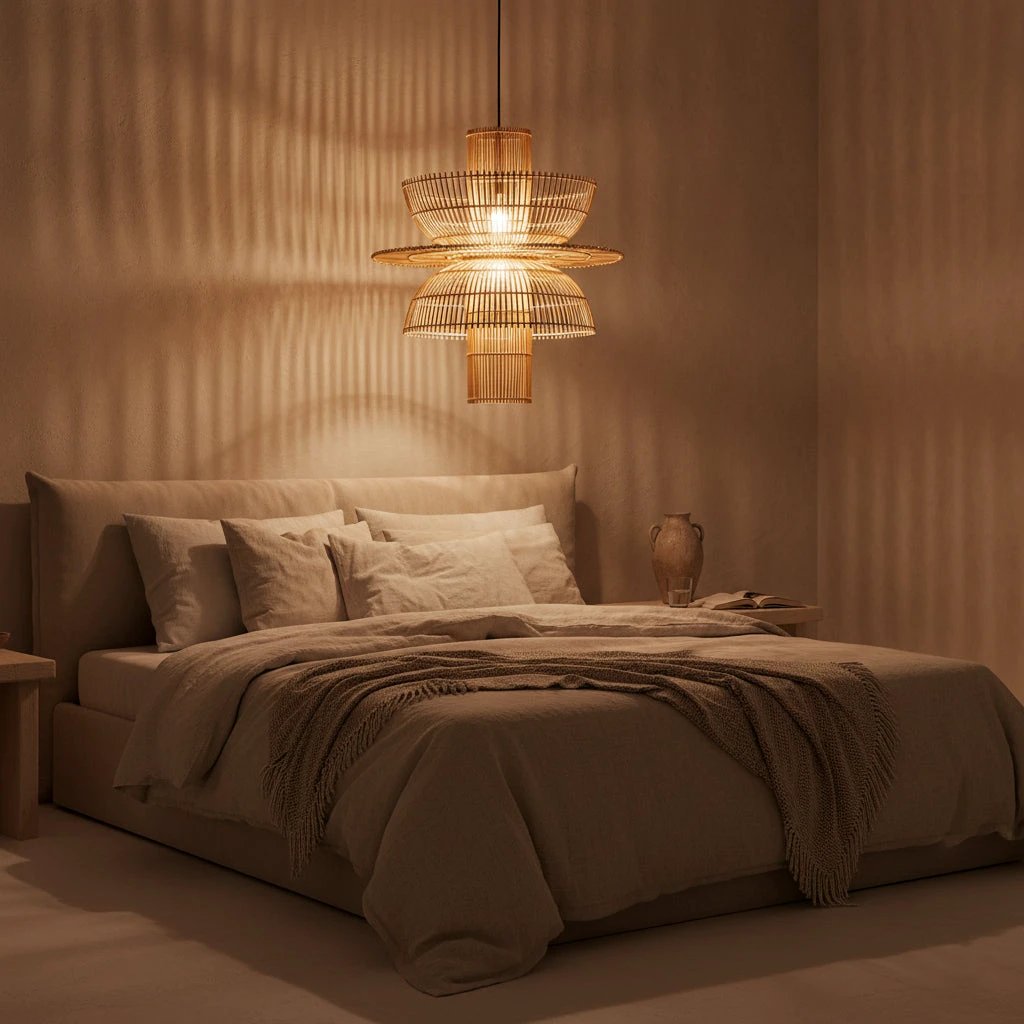 Hanglamp Saturn rotan by Raw Materials Amsterdam