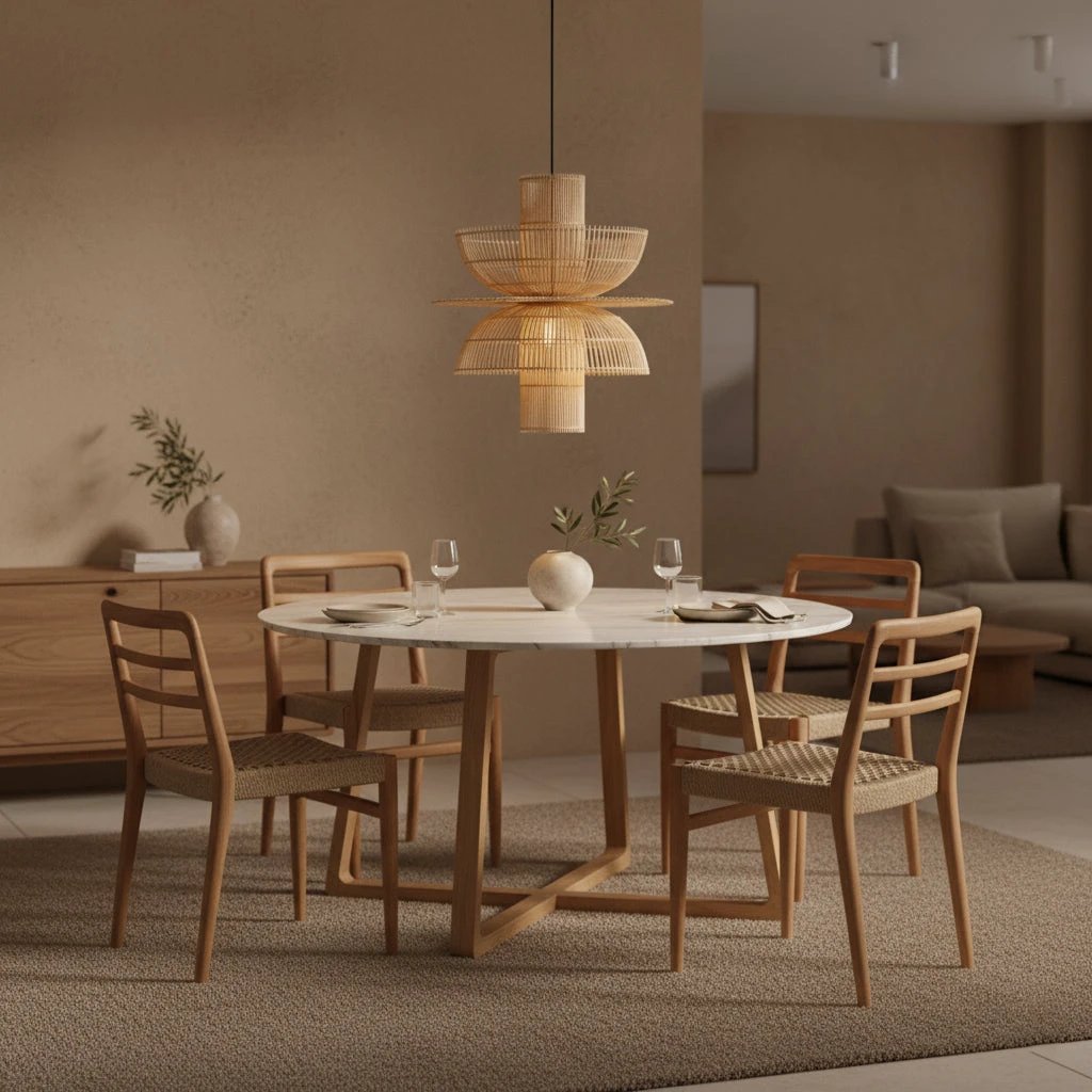 Hanglamp Saturn rotan by Raw Materials Amsterdam