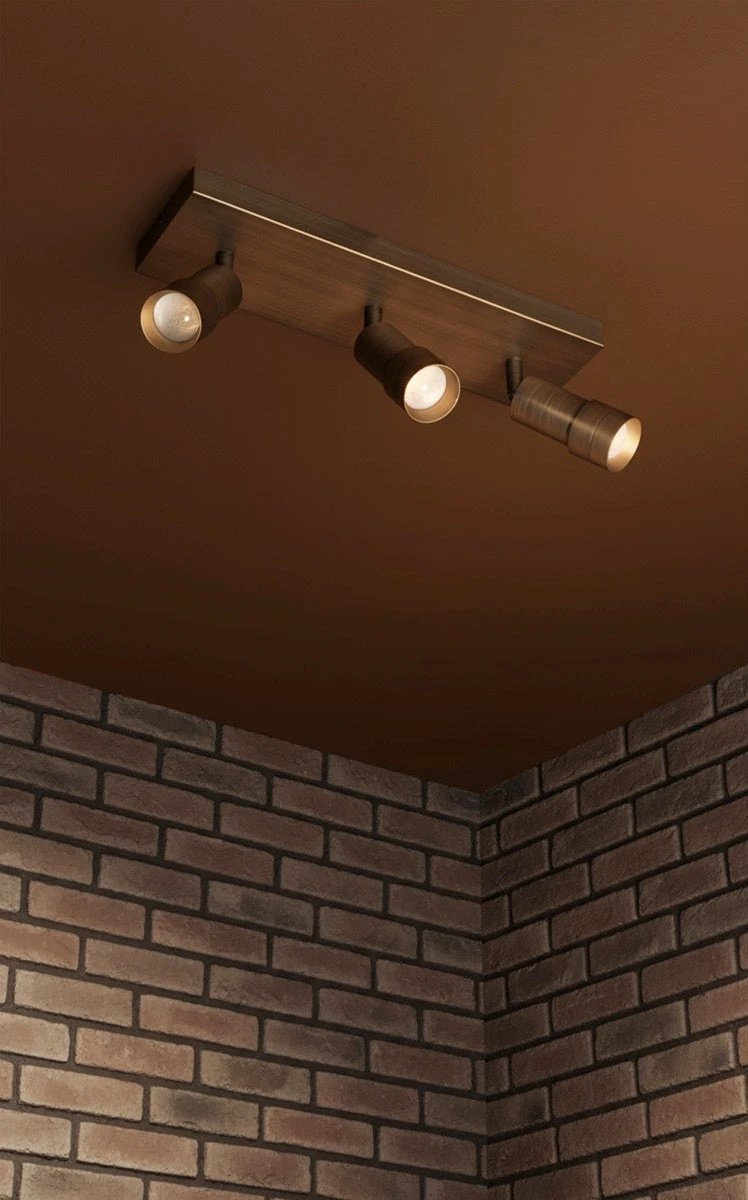 Plafondlamp Liam ceiling spot 3x led bronze by ETH