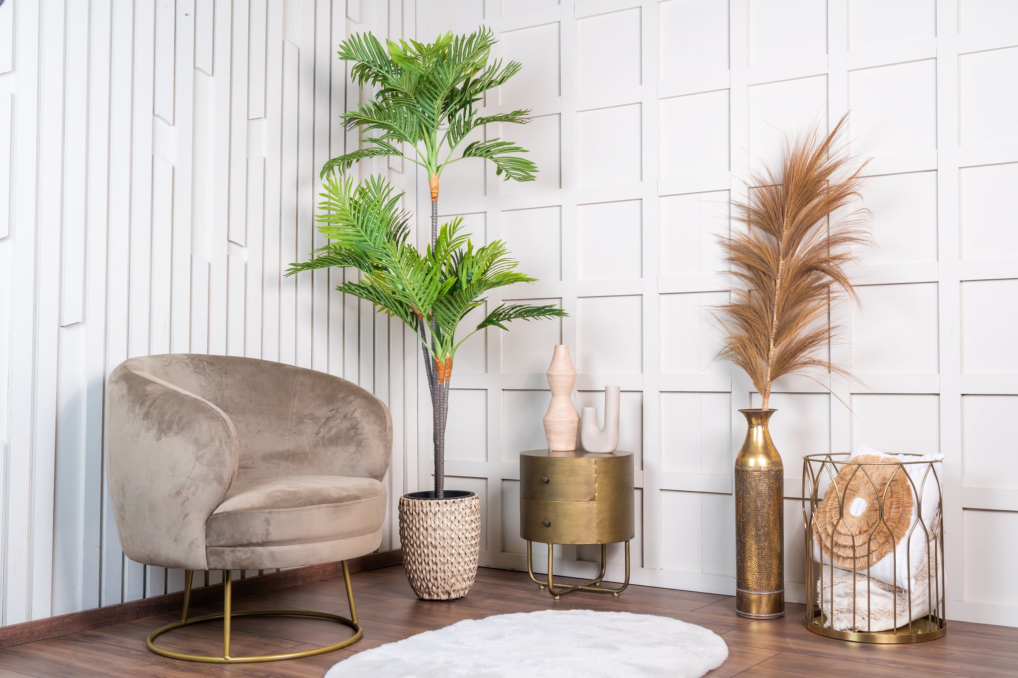 Kunstplant Tropische mini palm 170cm