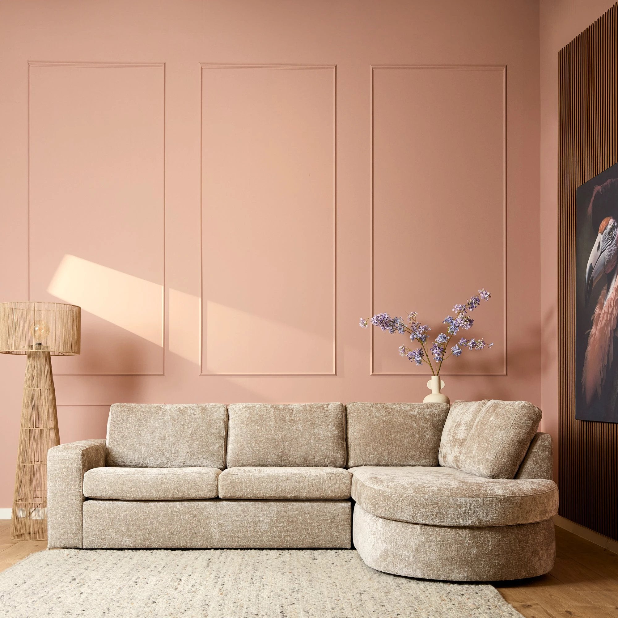 MySofa Alma | 2,5-zits + divan rechts | beige by Starfurn