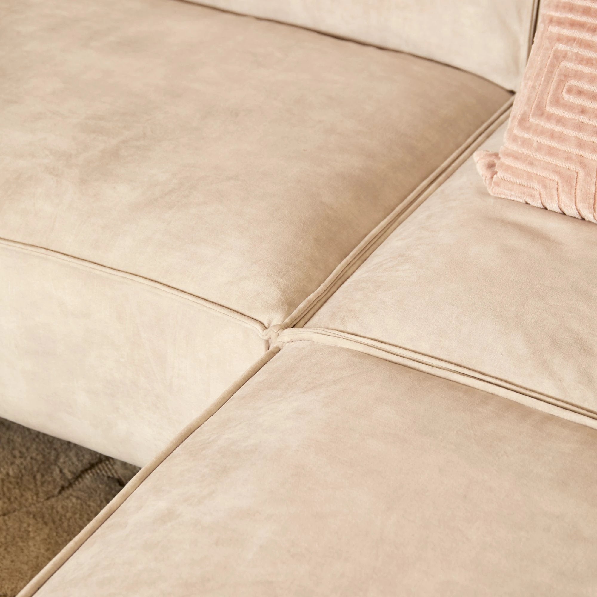 MySofa Floris| 2,5 zits + divan rechts | fluweel beige by Starfurn