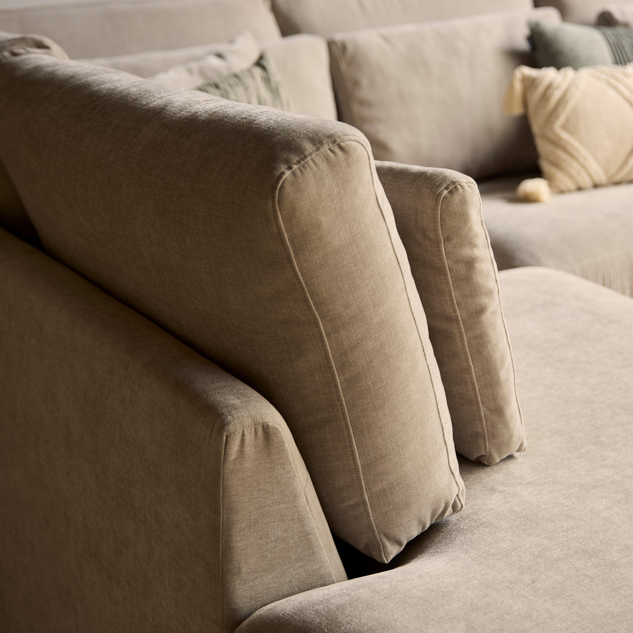 MySofa Jesse | Ottomane links + 2,5-zits | Beige