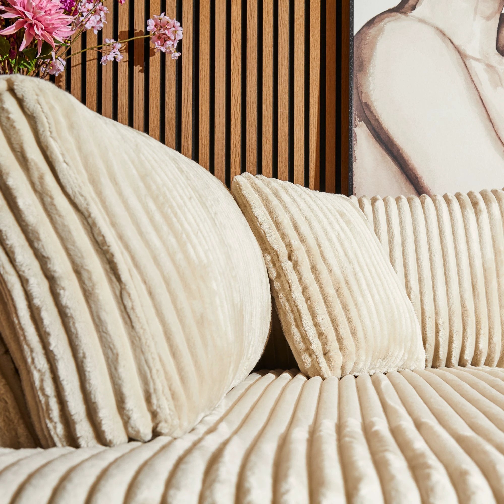 MySofa Teddy | Divan links + 2,5-zits | beige by Starfurn