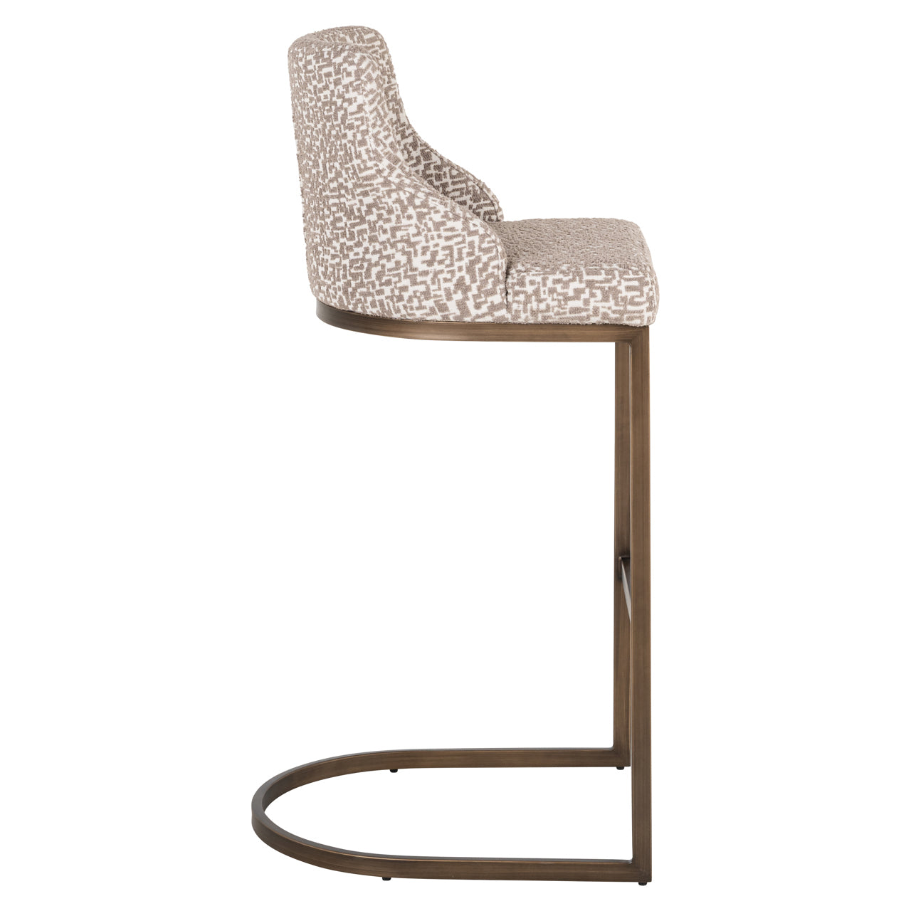 Barstoel Bolton natural geo (Set van 2)