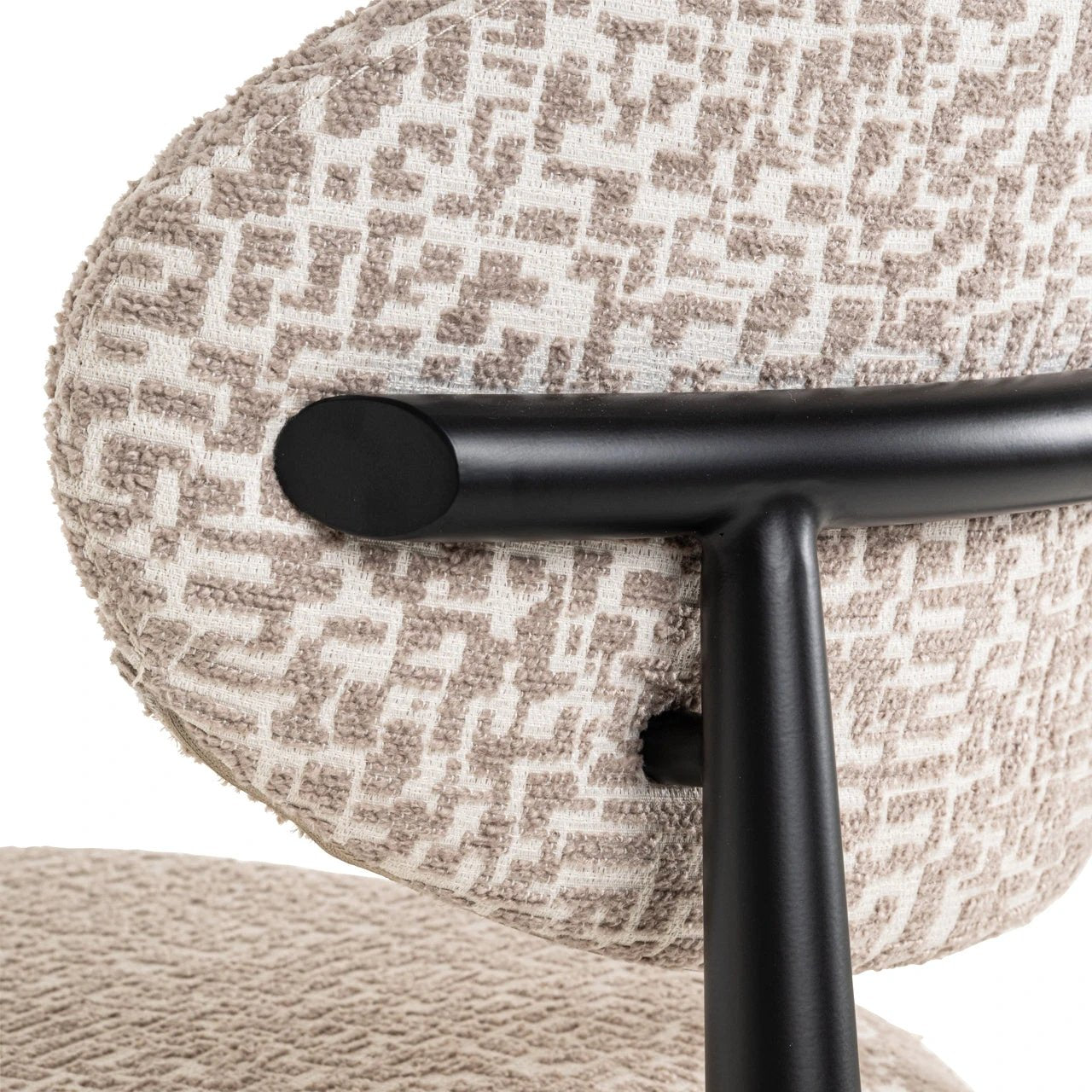 Counterstoel Dantes Natural Geo brandvertragend by Richmond Interiors