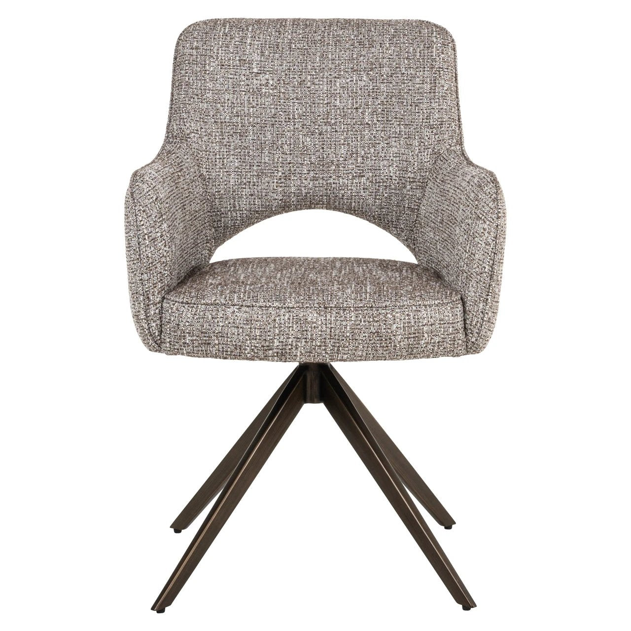 Eetkamerstoel Ginerva earth tweed swivel by Richmond Interiors