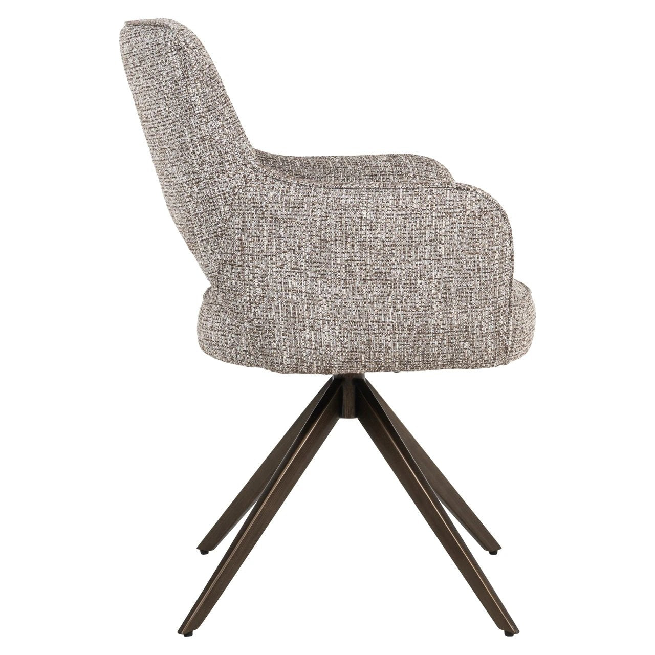 Eetkamerstoel Ginerva earth tweed swivel by Richmond Interiors