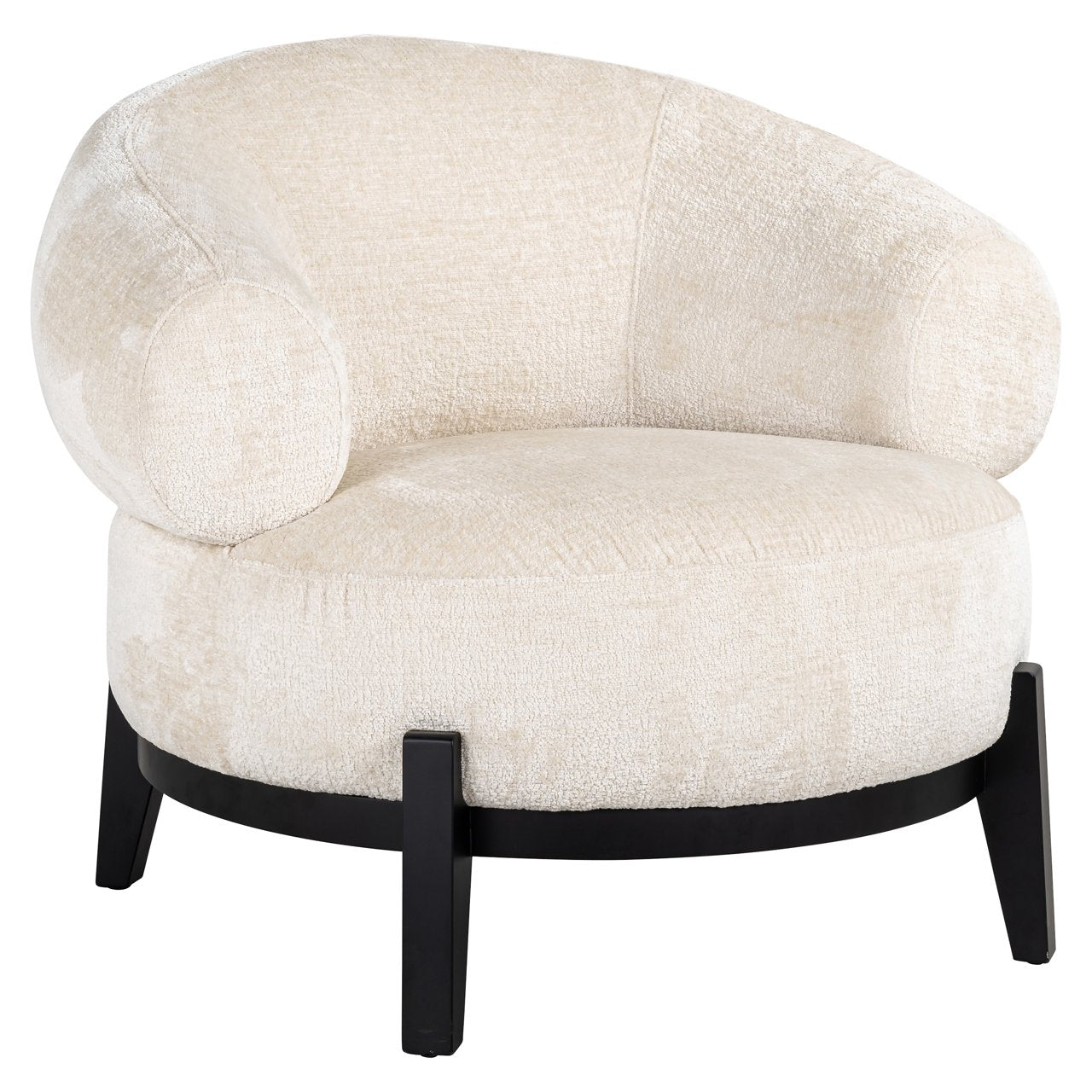 Fauteuil Montana White Chenille