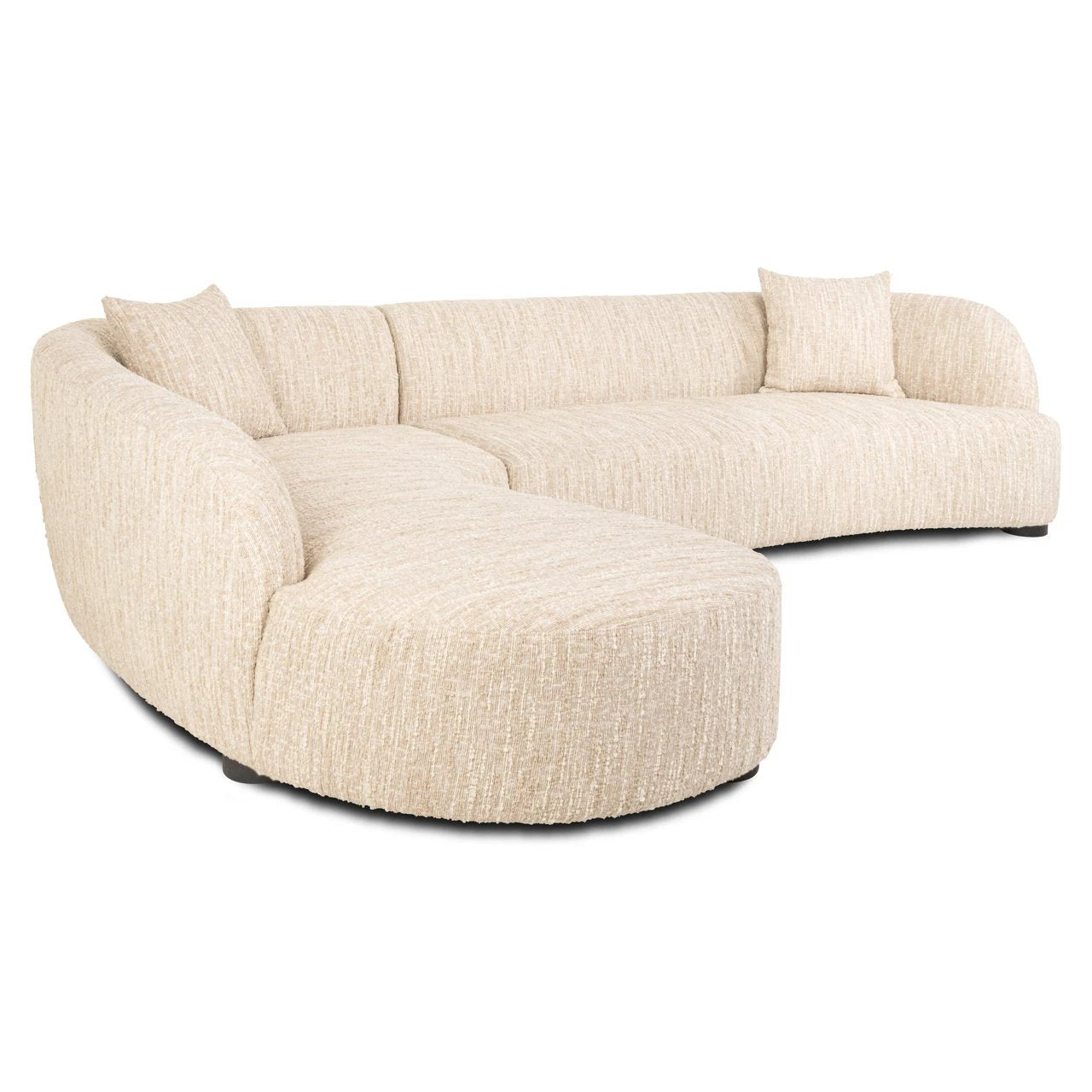Bank Pandora beige angora lounge links by Richmond Interiors