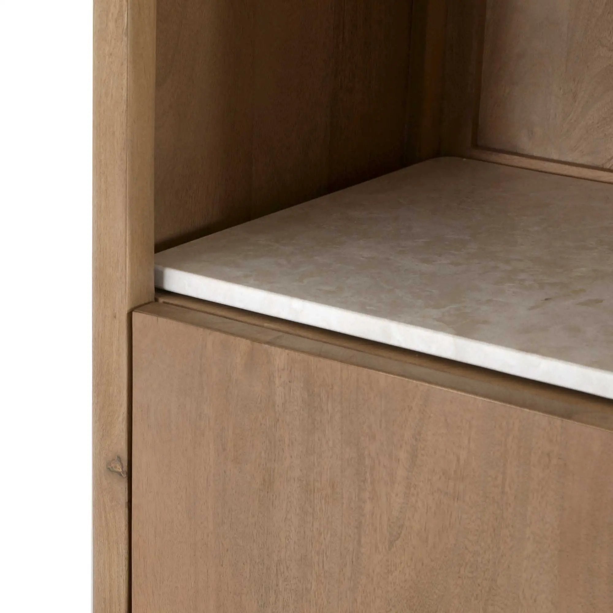 Inlegplank Boekenkast Dallas Beige Marmer Set van 2 by depauwwonen