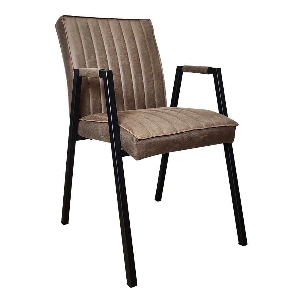 Eetkamerstoel Tivoli met armleuning | Bull Bruin by Starfurn