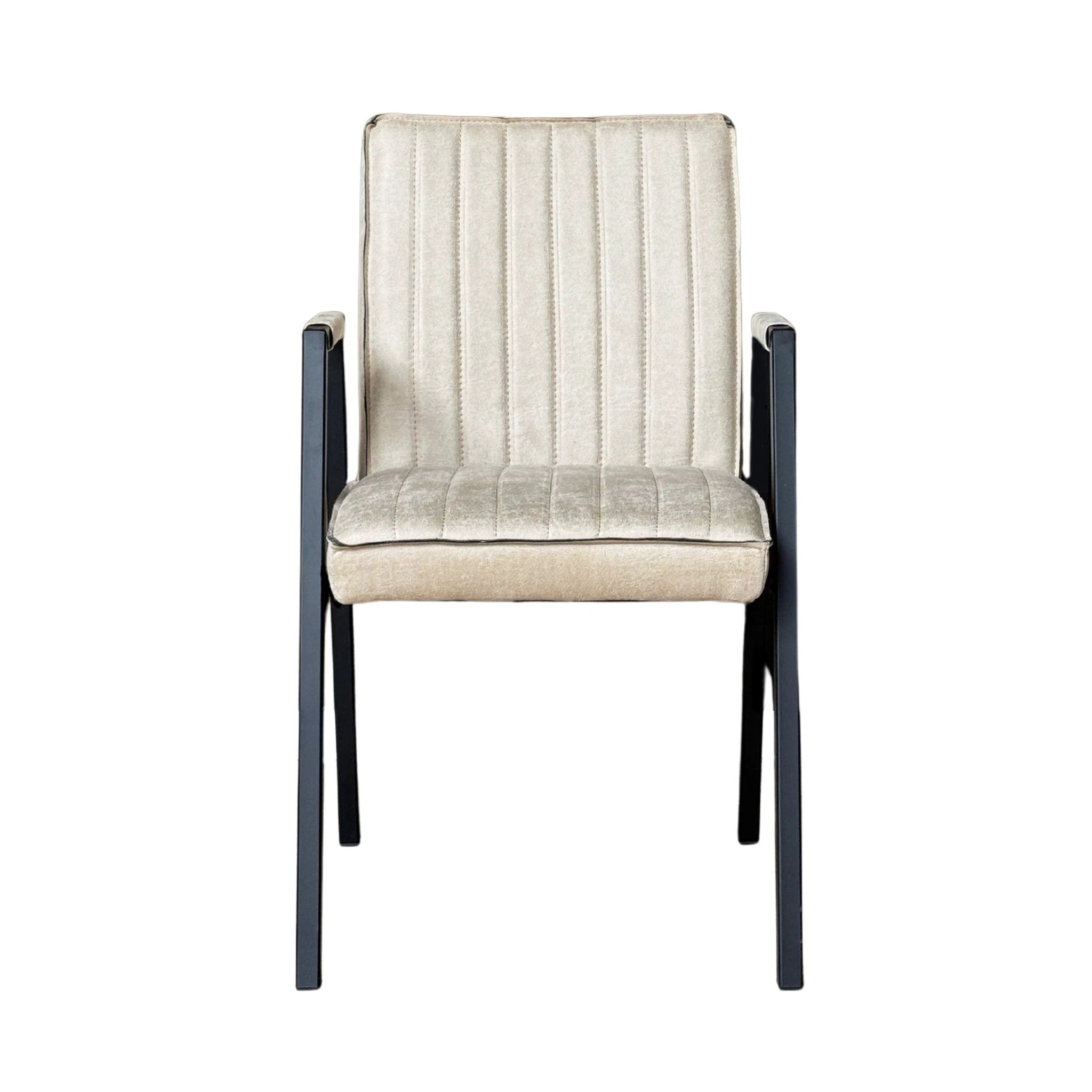 Eetkamerstoel Tivoli Bull | Beige | Met armleuning by Starfurn