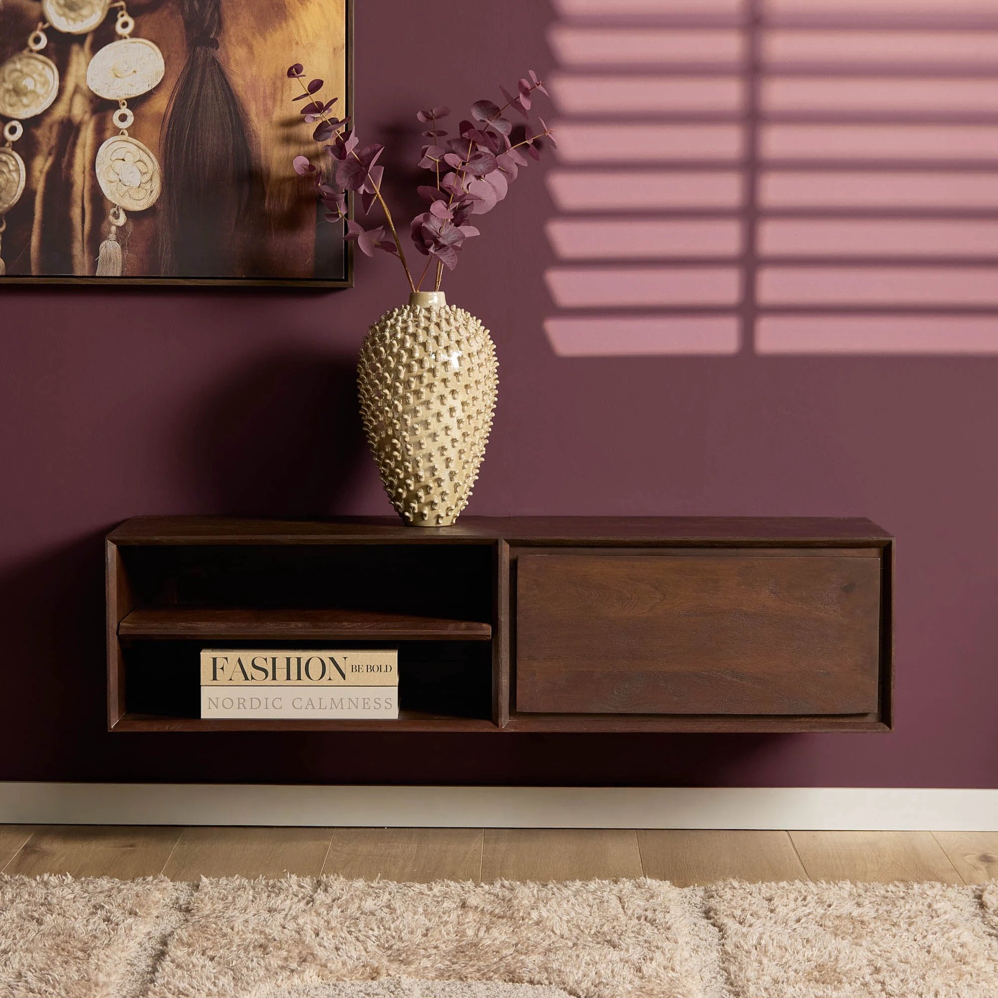 Zwevend tv-meubel Ambiance Bruin | 120 cm by Starfurn