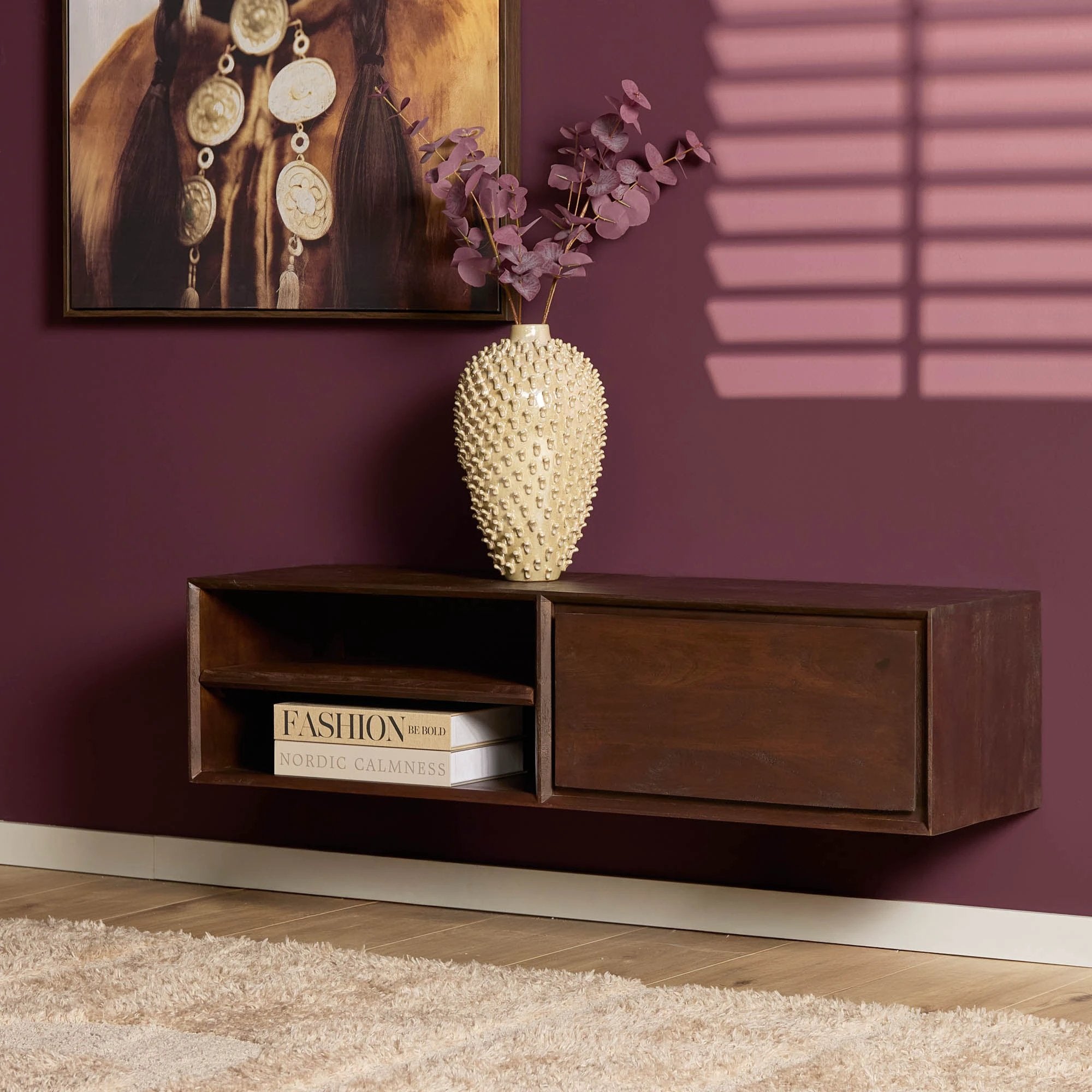 Zwevend tv-meubel Ambiance Bruin | 120 cm by Starfurn