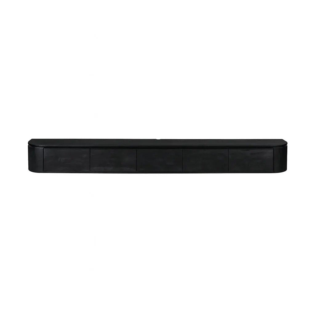 Tv meubel Excellent Zwart | 280 cm by depauwwonen
