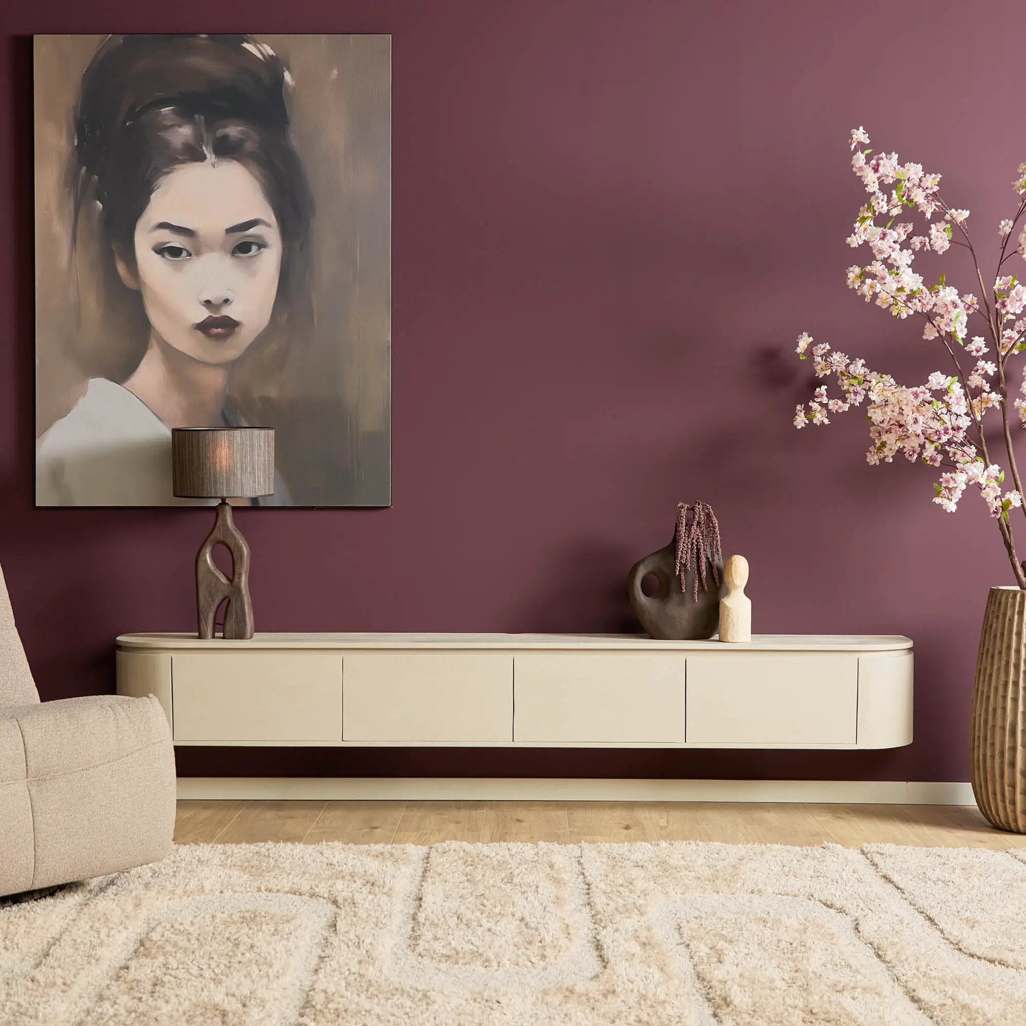 Tv-meubel Excellent zand | 240 cm by depauwwonen