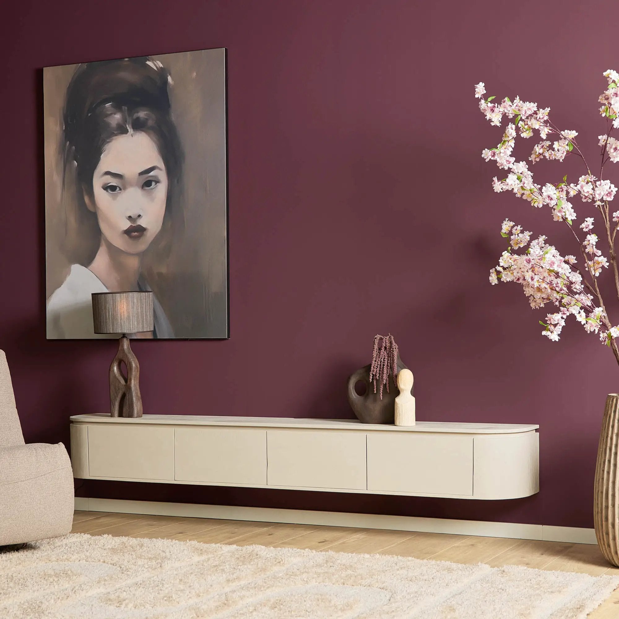 Tv-meubel Excellent zand | 240 cm by depauwwonen