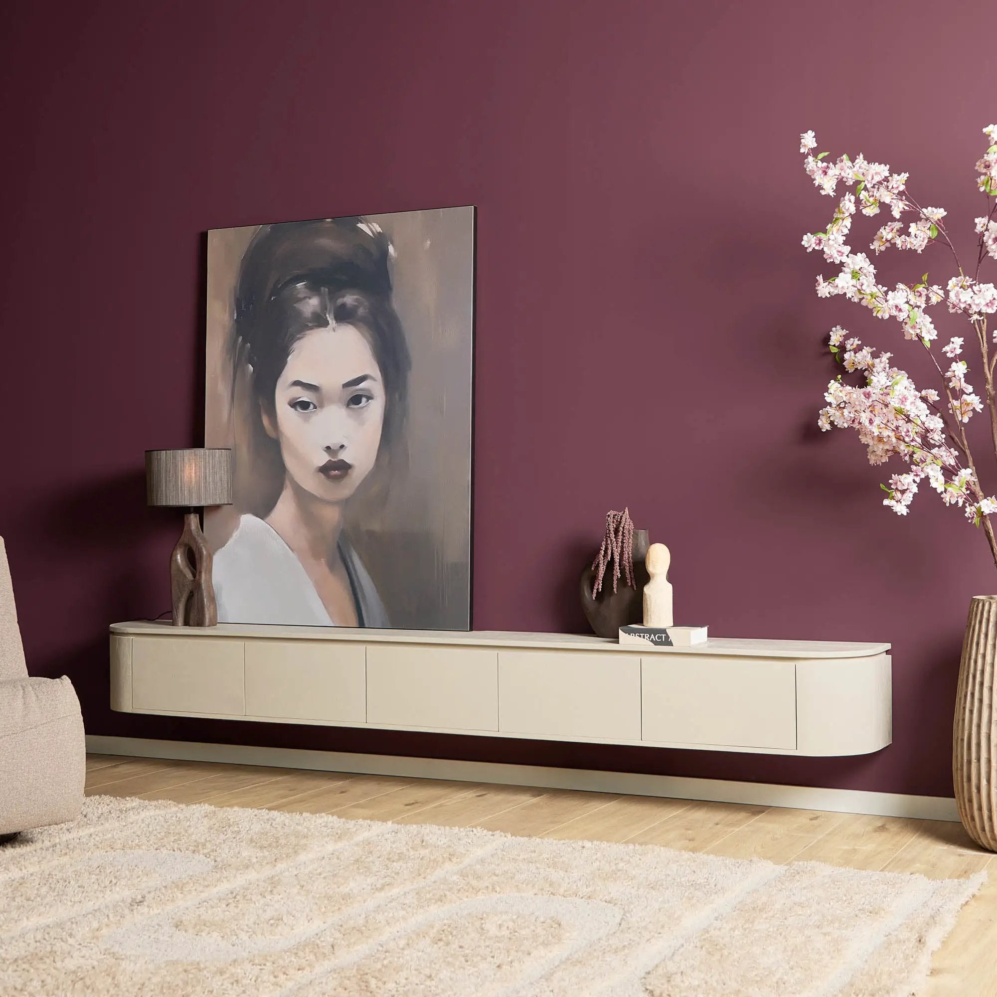 Tv-meubel Excellent Zand | 280 cm by depauwwonen