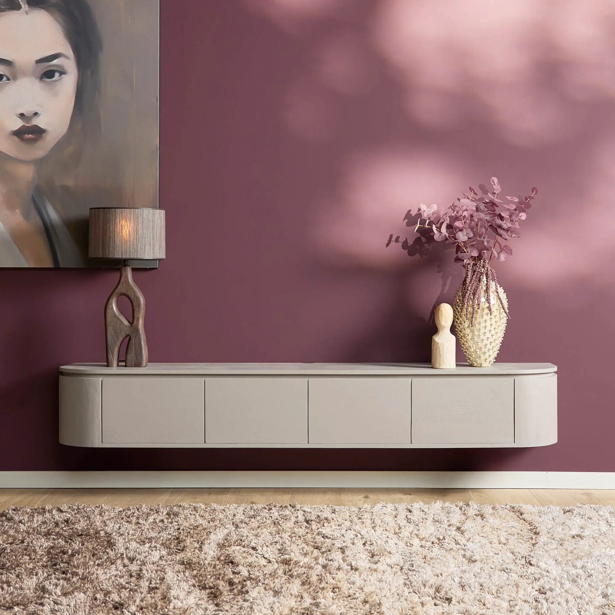 Tv-meubel Excellent taupe | 200 cm by depauwwonen