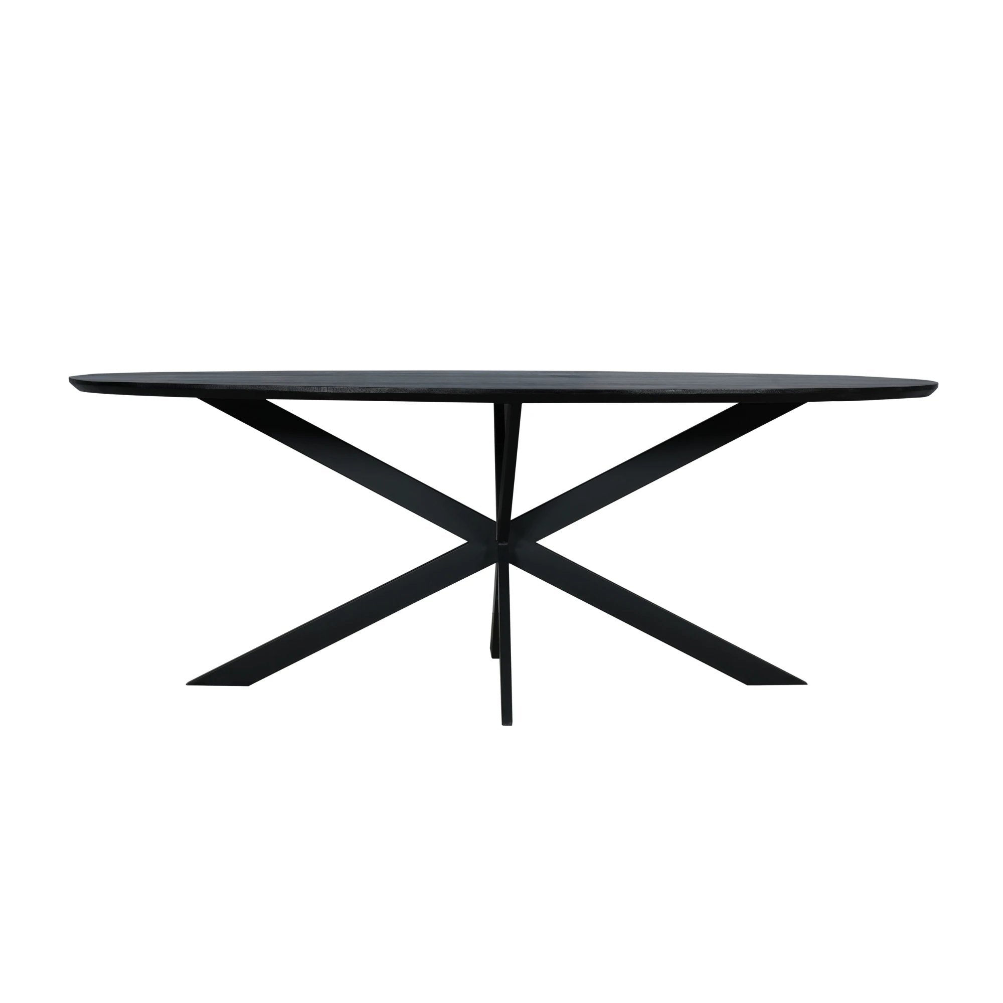 Eettafel Eiken Ferris | Ovaal 210 cm | Zwart by Starfurn