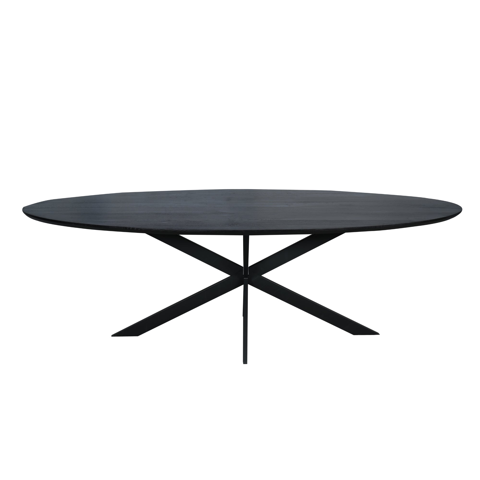 Eettafel Eiken Ferris | Ovaal 210 cm | Zwart