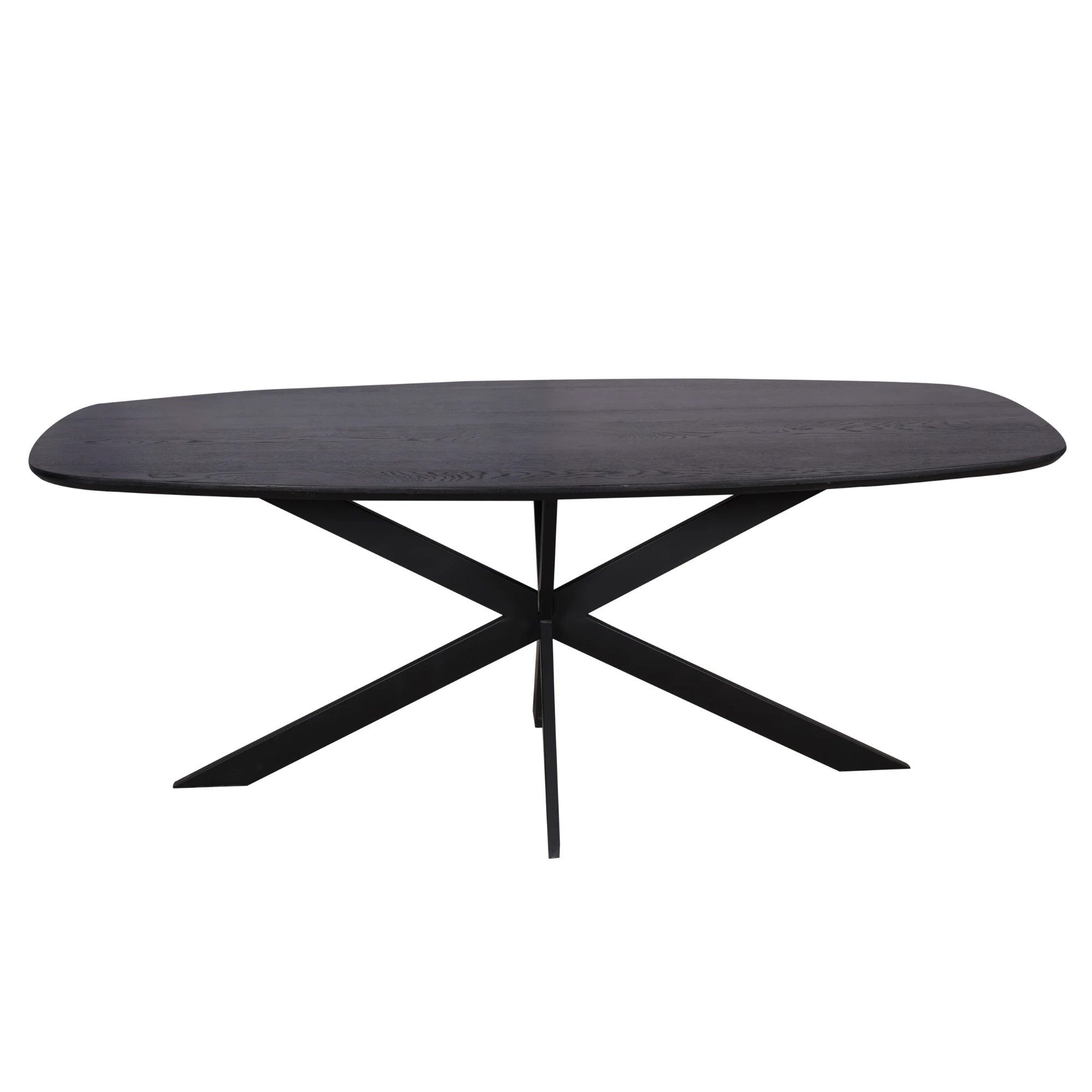 Oak dining table Ferris | Danish Oval 200 cm | Black by depauwwonen