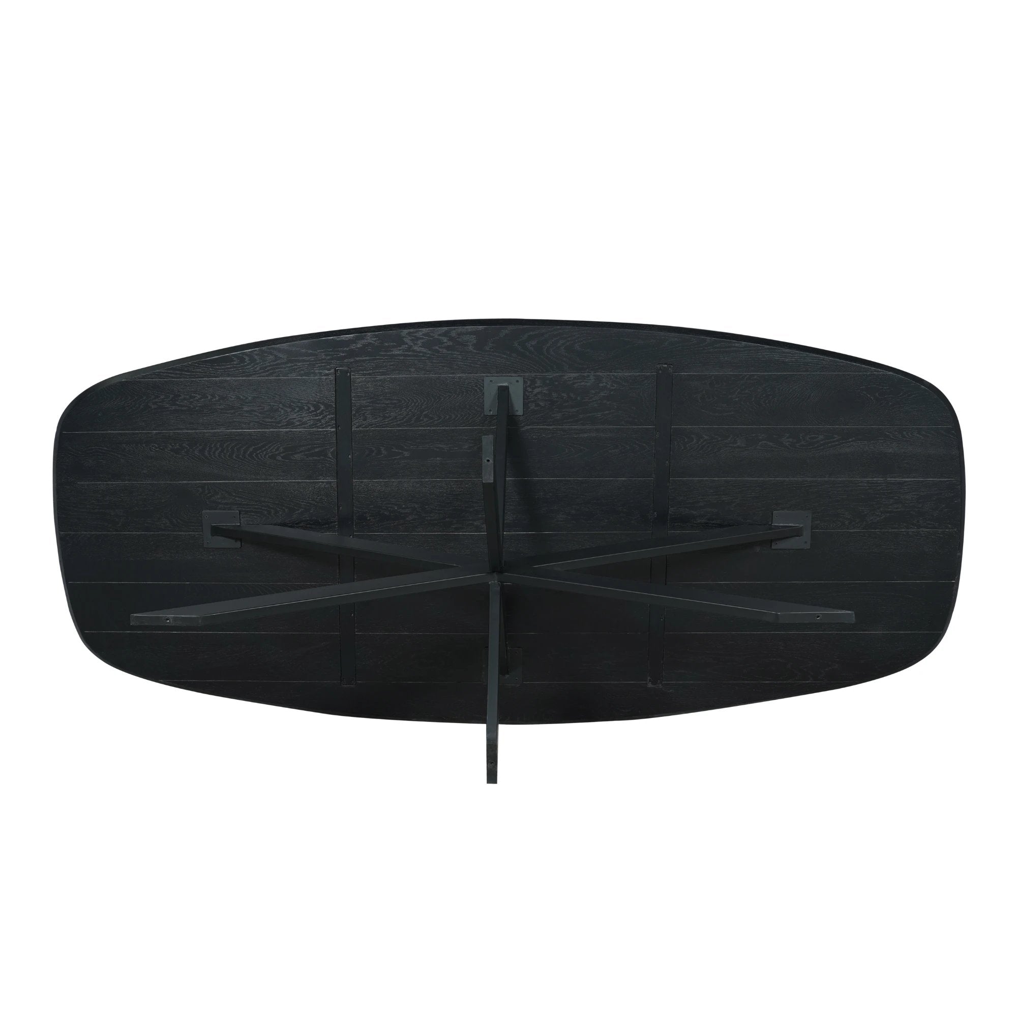 Oak dining table Ferris | Danish Oval 200 cm | Black by depauwwonen