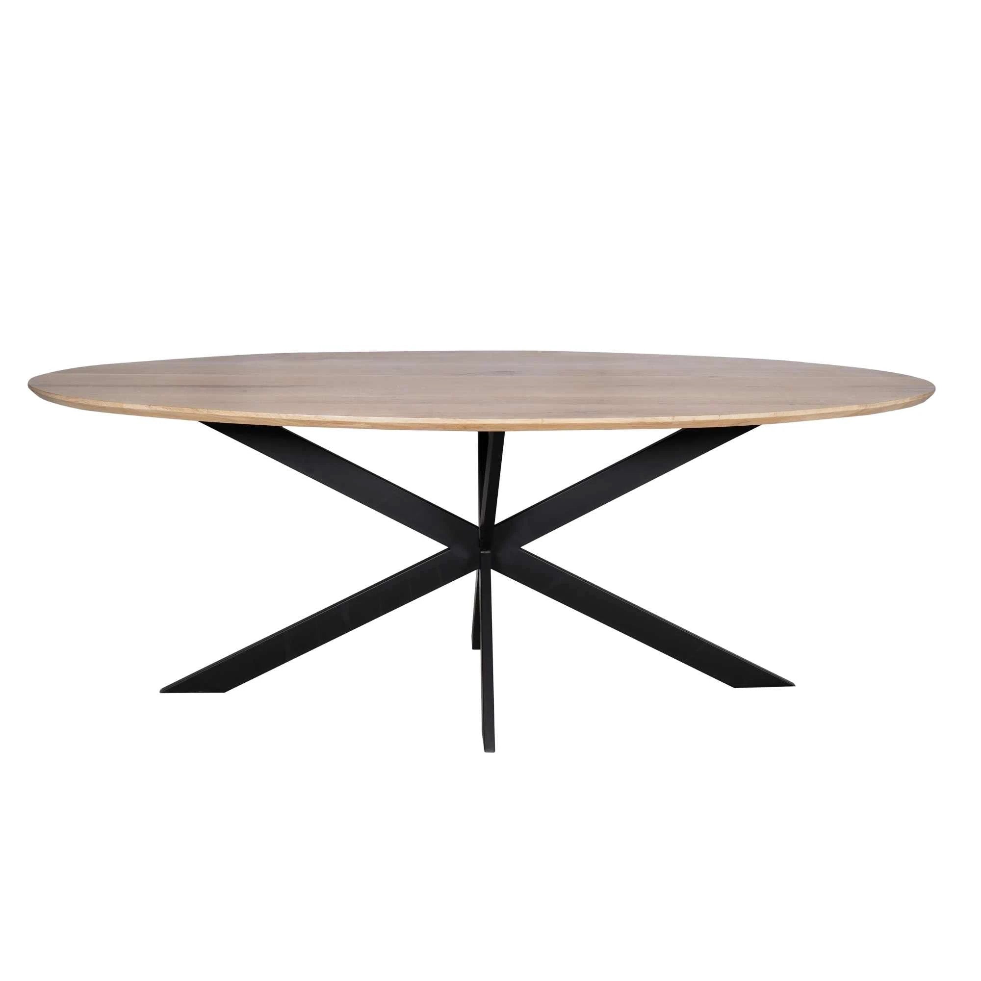 Oak dining table Ferris | Oval 280 cm | Natural by depauwwonen