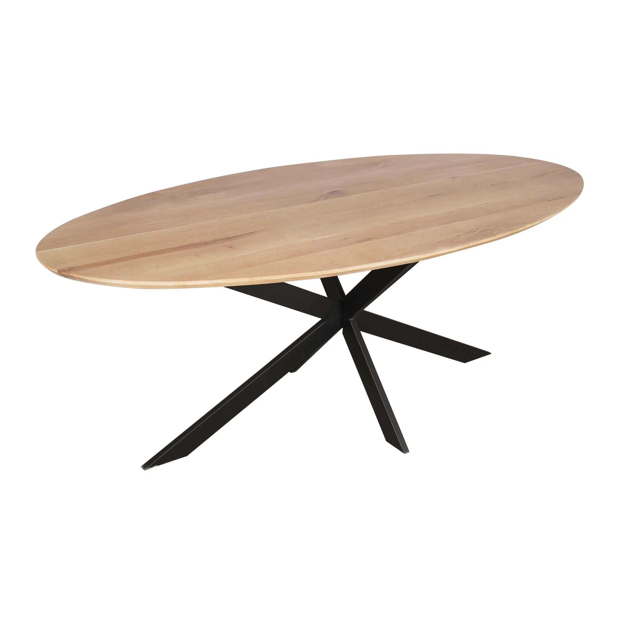 Oak dining table Ferris | Oval 280 cm | Natural by depauwwonen