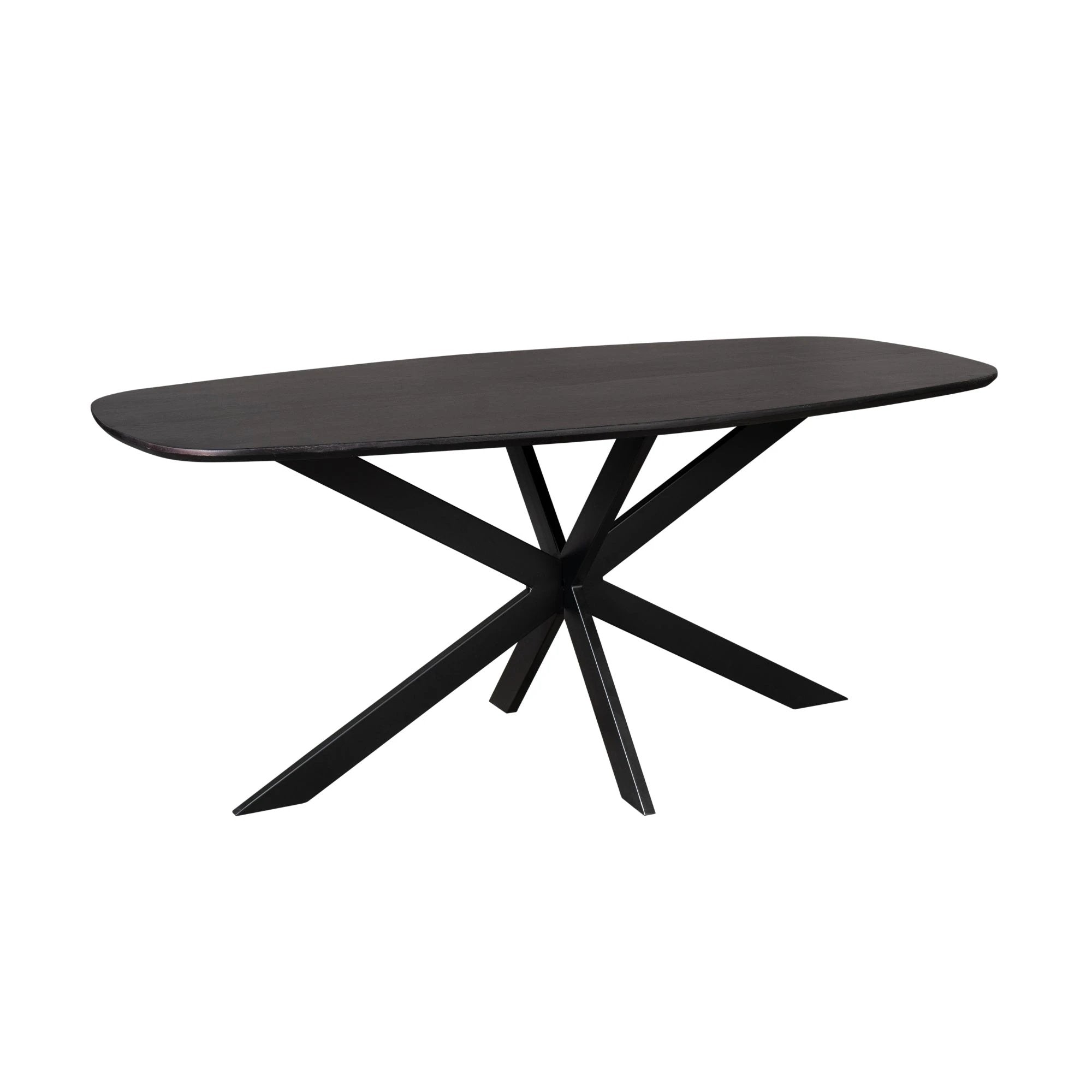 Oak dining table Ferris | Danish Oval 180 cm | Black by depauwwonen