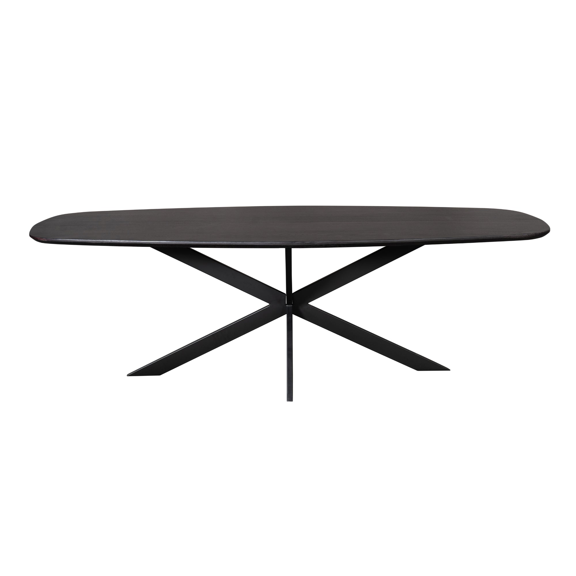Eiken eettafel Ferris | Deens Ovaal 280 cm | Zwart