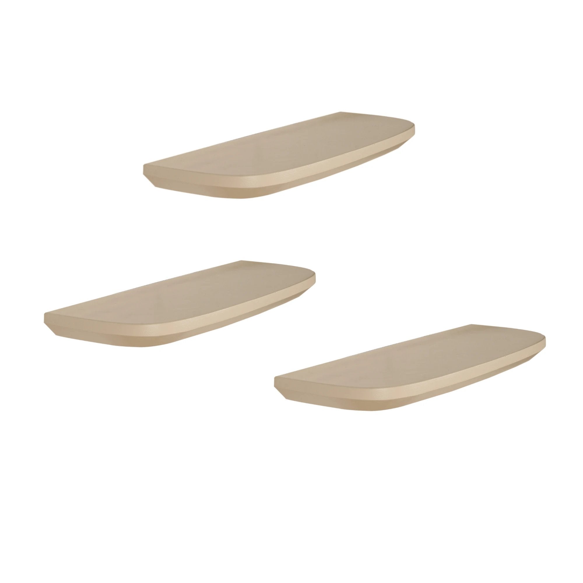 Wandplank Gusta Sand | 60 cm | Set van 3 by Starfurn