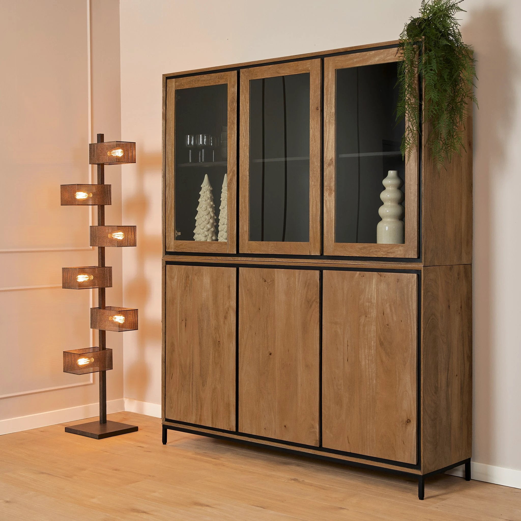 Vitrinekast RichWood | 160 cm by Starfurn