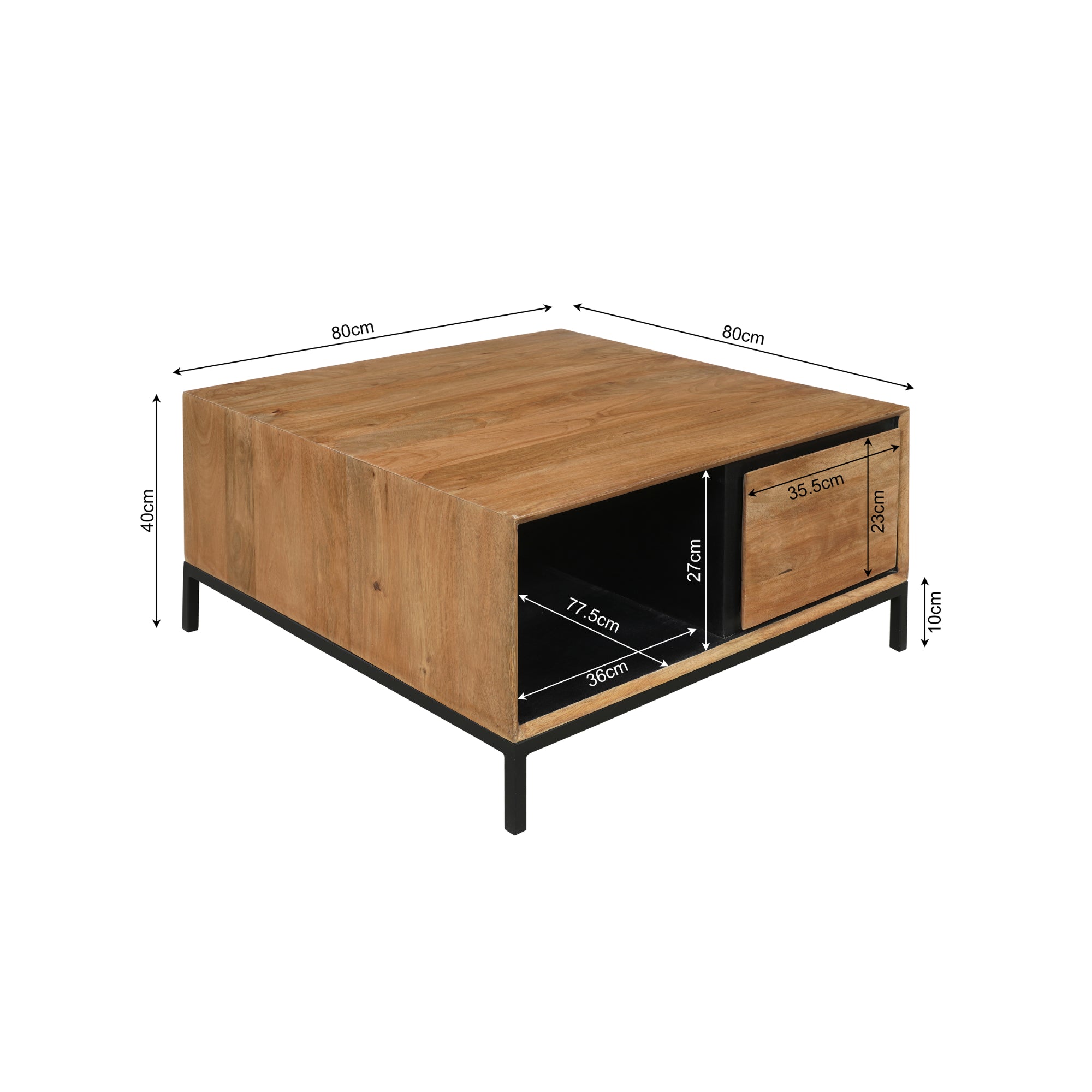 Salontafel RichWood | 80 cm