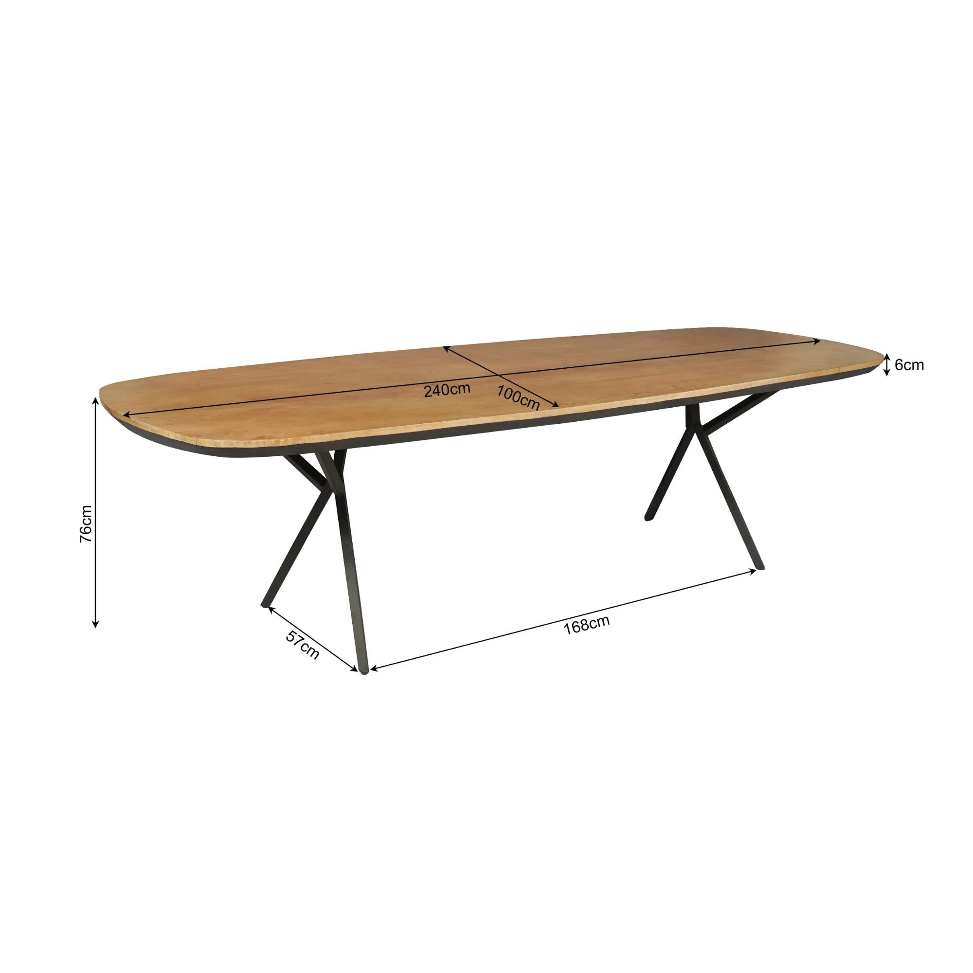 Eettafel RichWood | 240 cm by Starfurn
