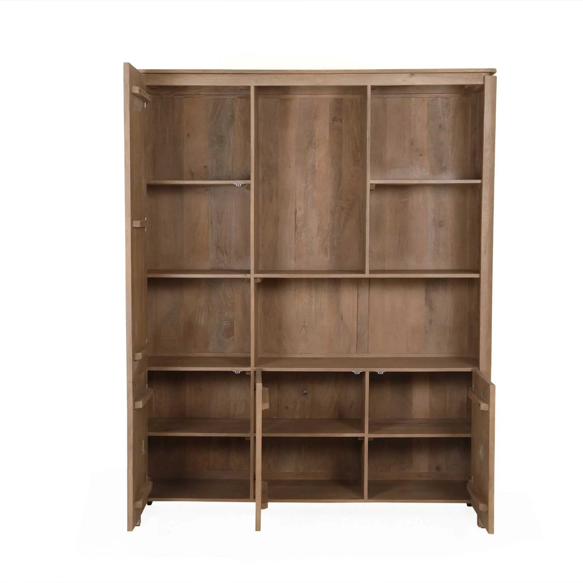 Vakkenkast XL Dallas Naturel Mangohout 160 cm by depauwwonen