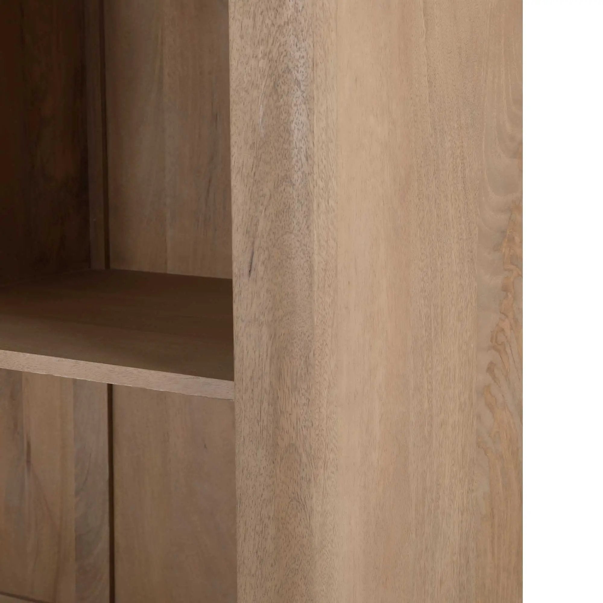 Vakkenkast XL Dallas Naturel Mangohout 160 cm by depauwwonen