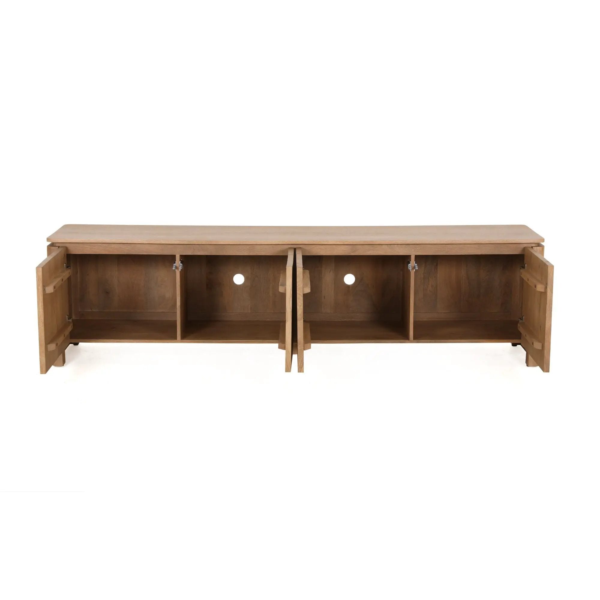 tv-meubel Dallas naturel mangohout 210 cm by depauwwonen
