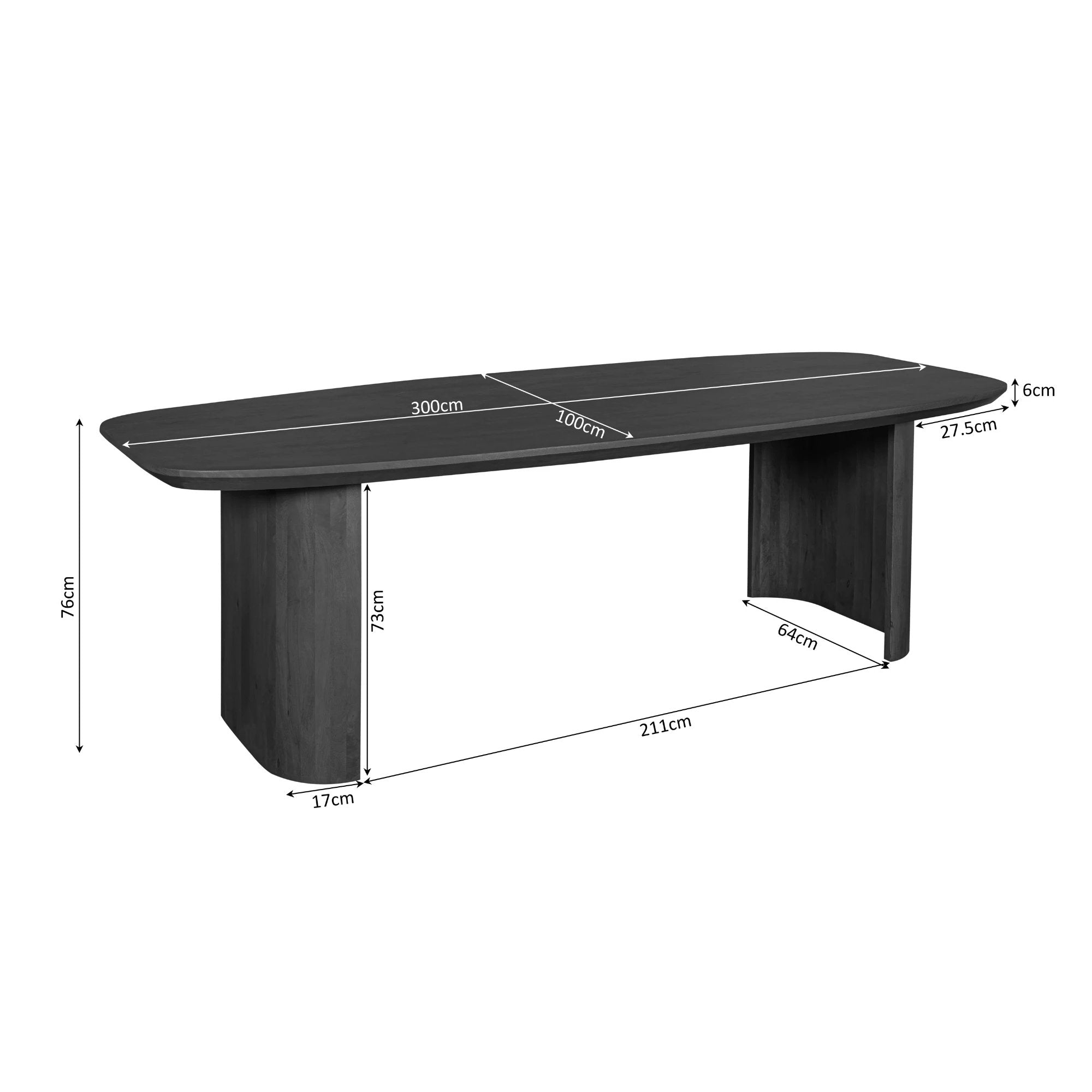 Eettafel Maré Bruin | 300 cm by depauwwonen