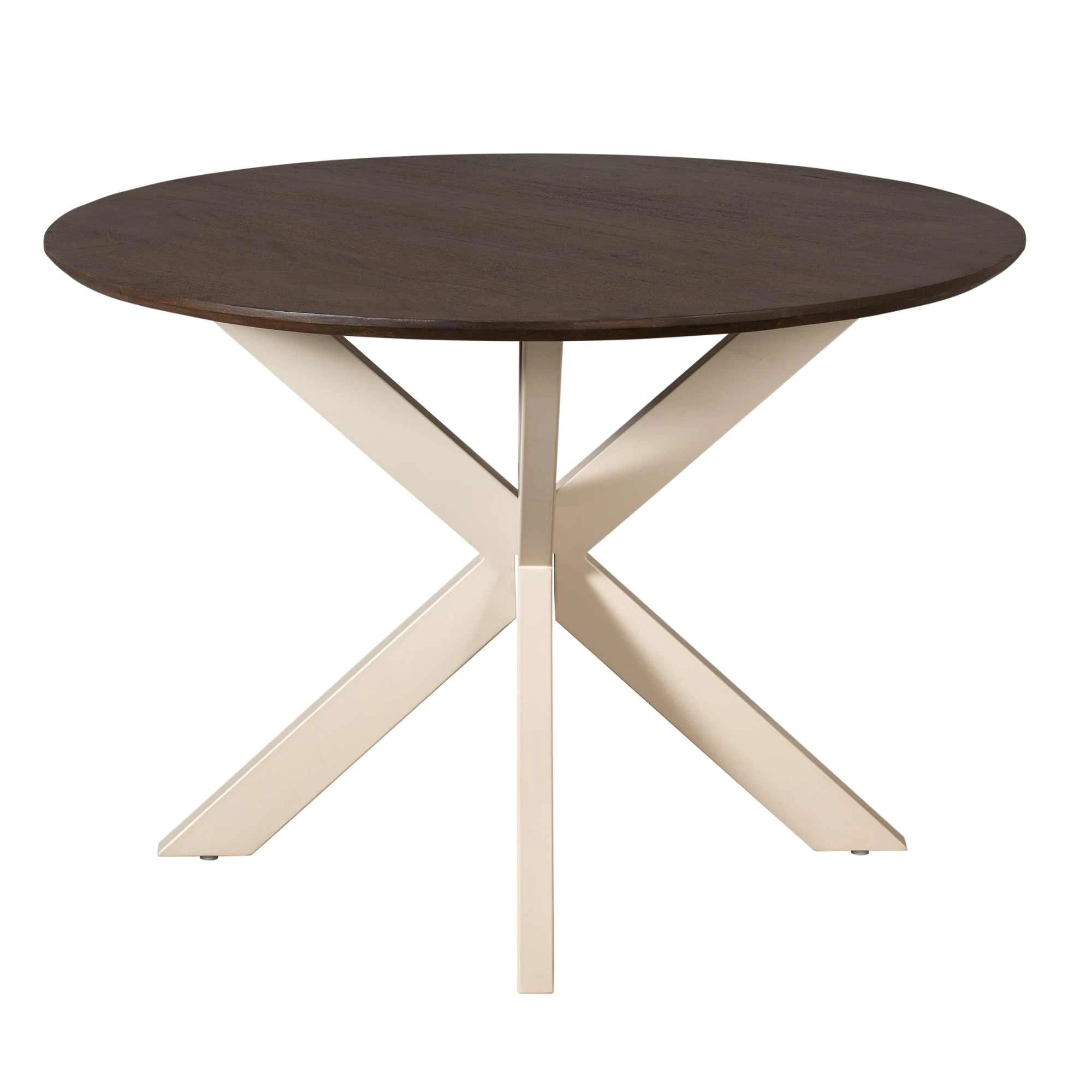 Eettafel Madison Bruin | 110 cm | Poot Zand by Starfurn