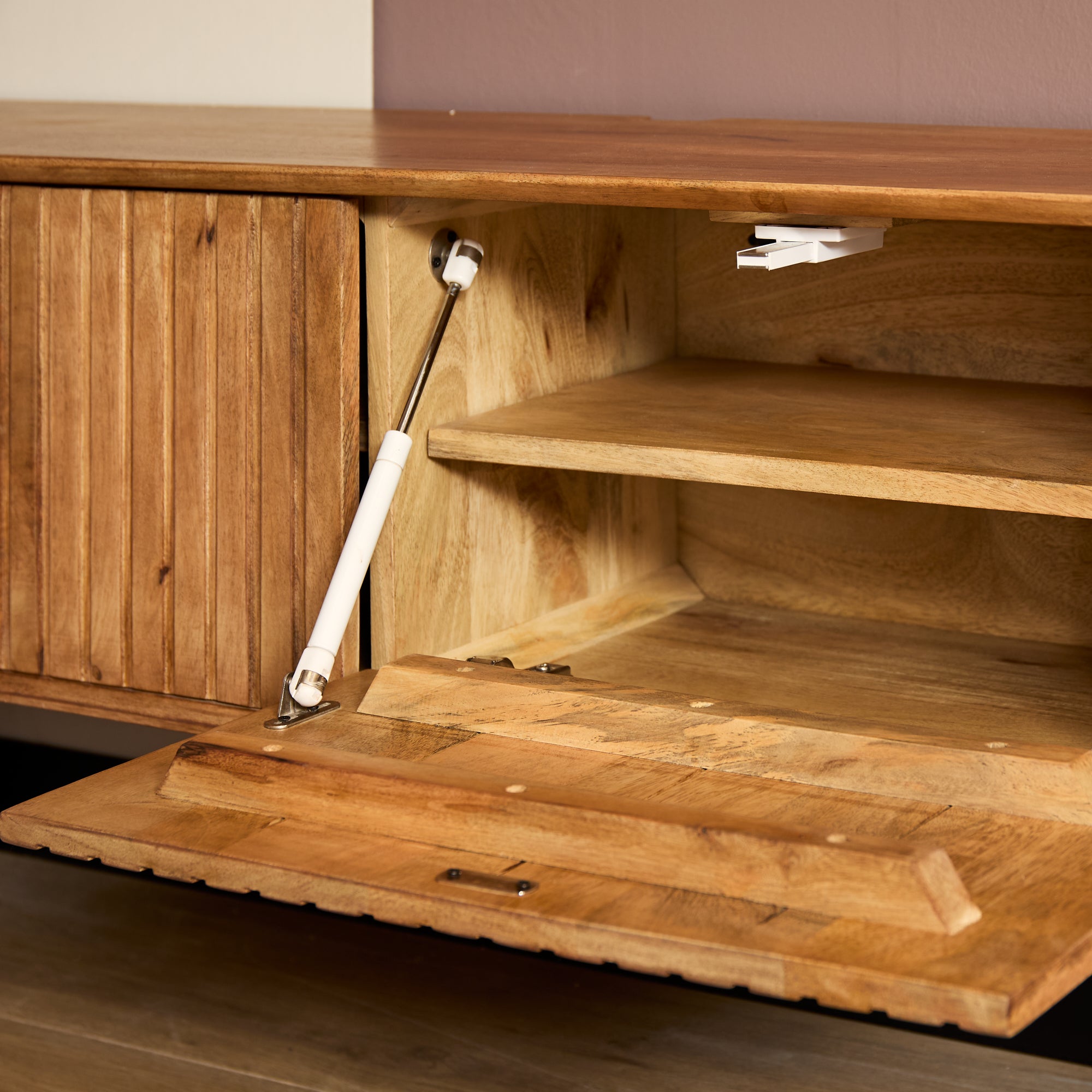 Zwevend TV-meubel Madison Naturel | 200 cm