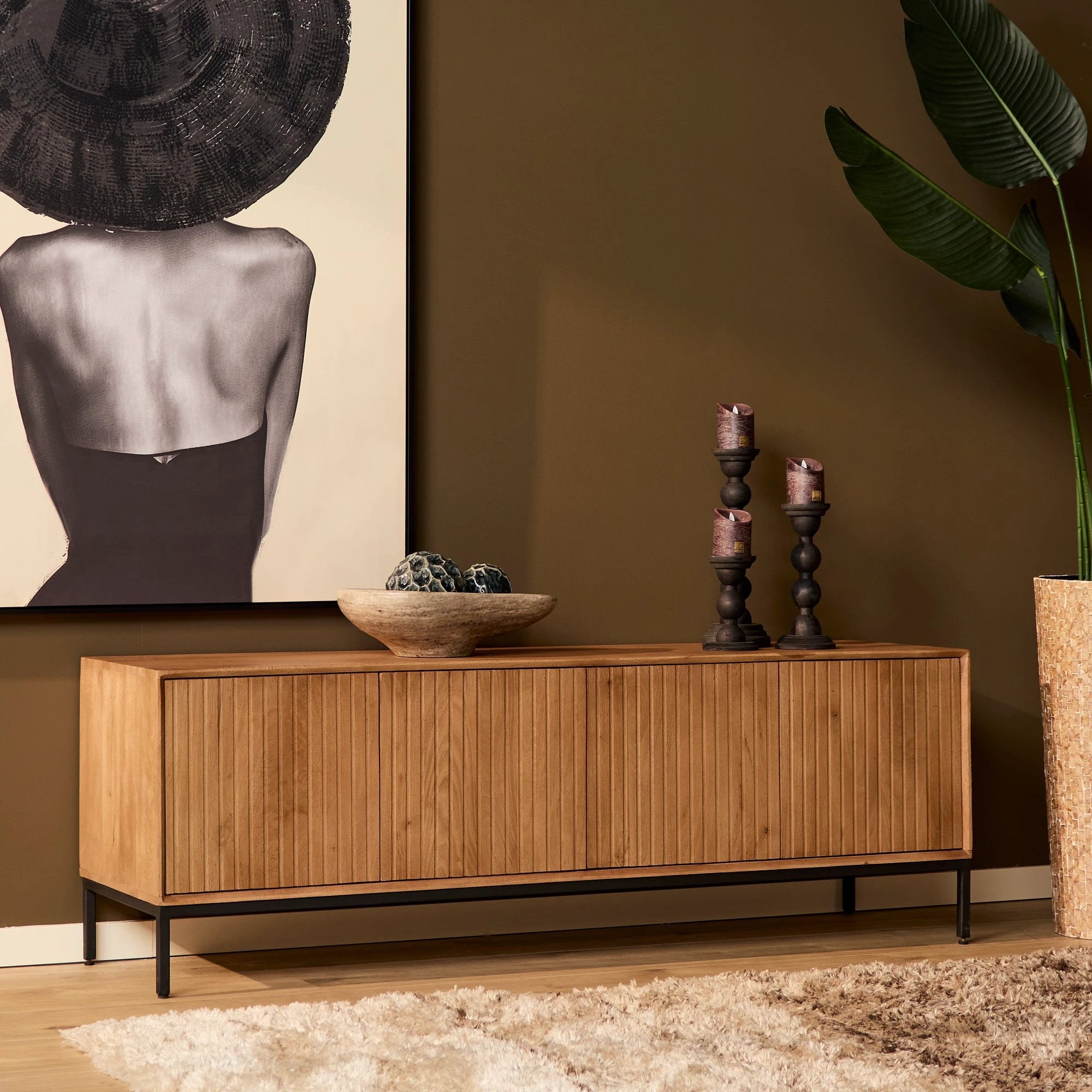 Tv-meubel Madison Natural | 165 cm by Starfurn