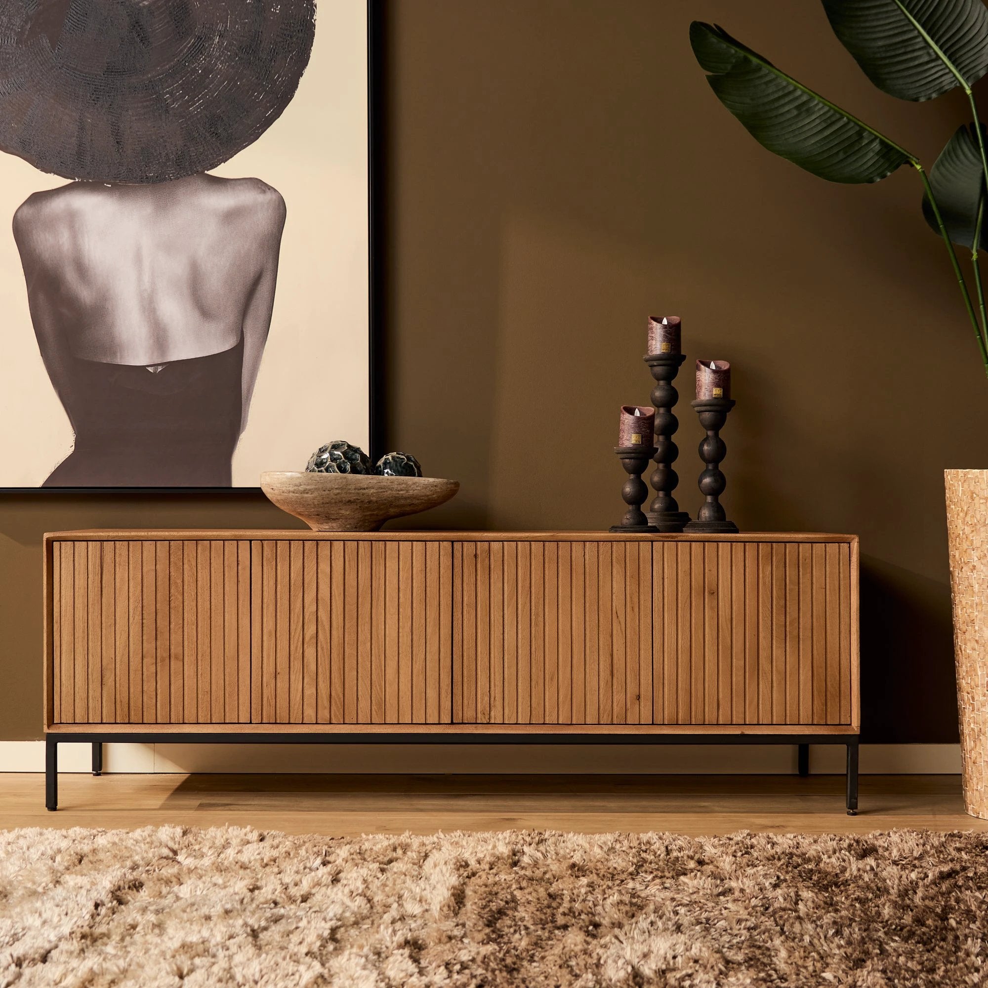 Tv-meubel Madison Natural | 165 cm by Starfurn