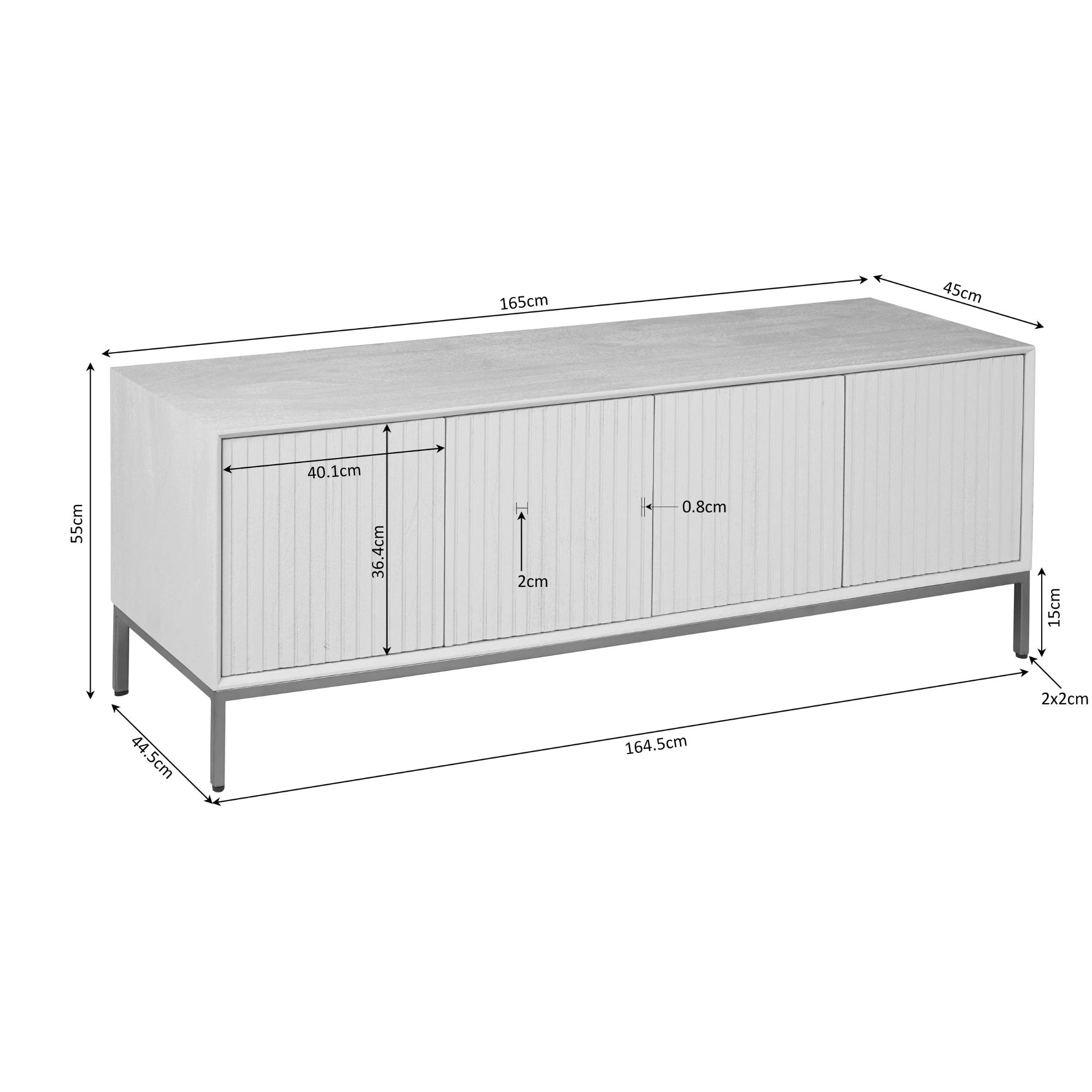 Tv-meubel Madison Natural | 165 cm by Starfurn