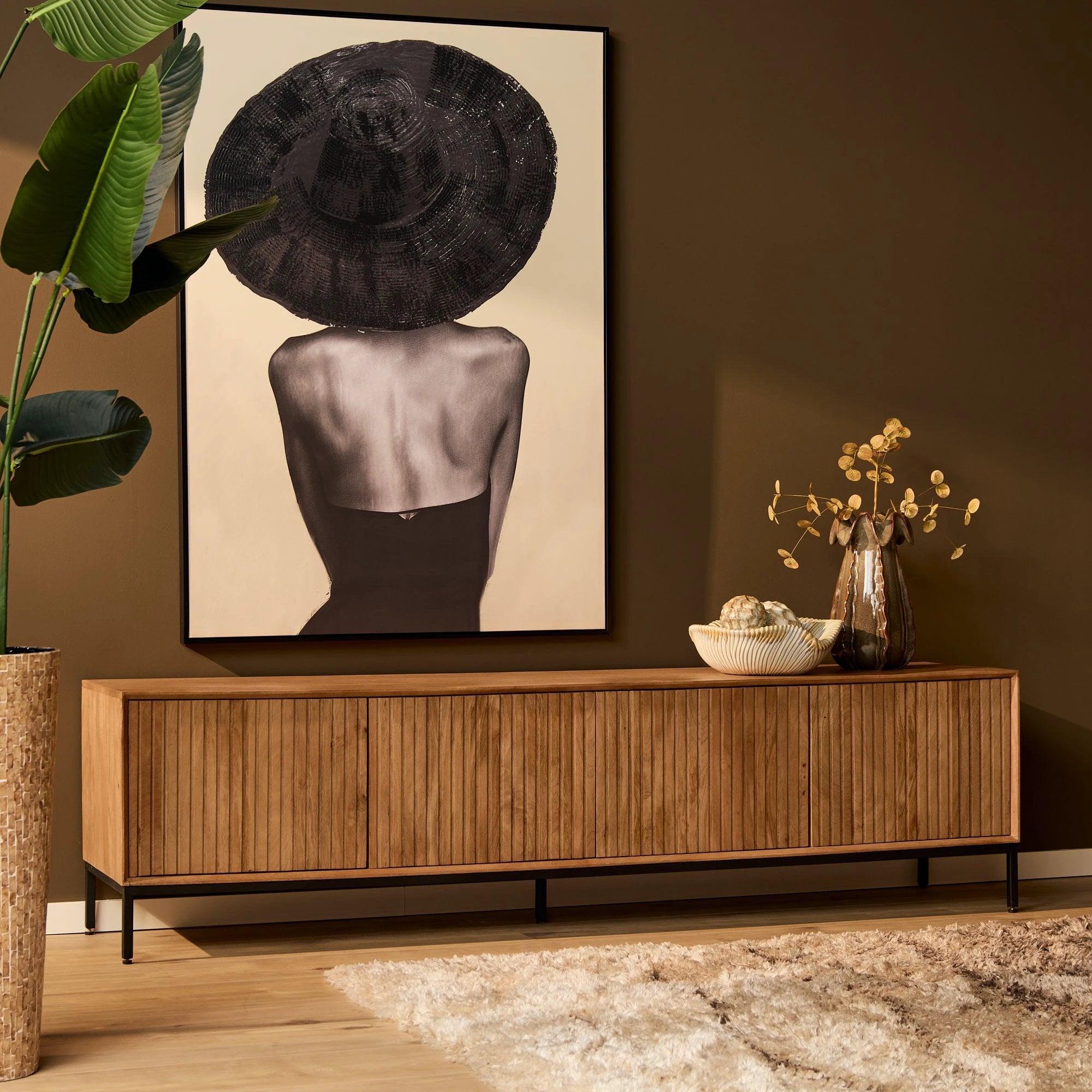 Tv-meubel Madison Natural | 210 cm by Starfurn